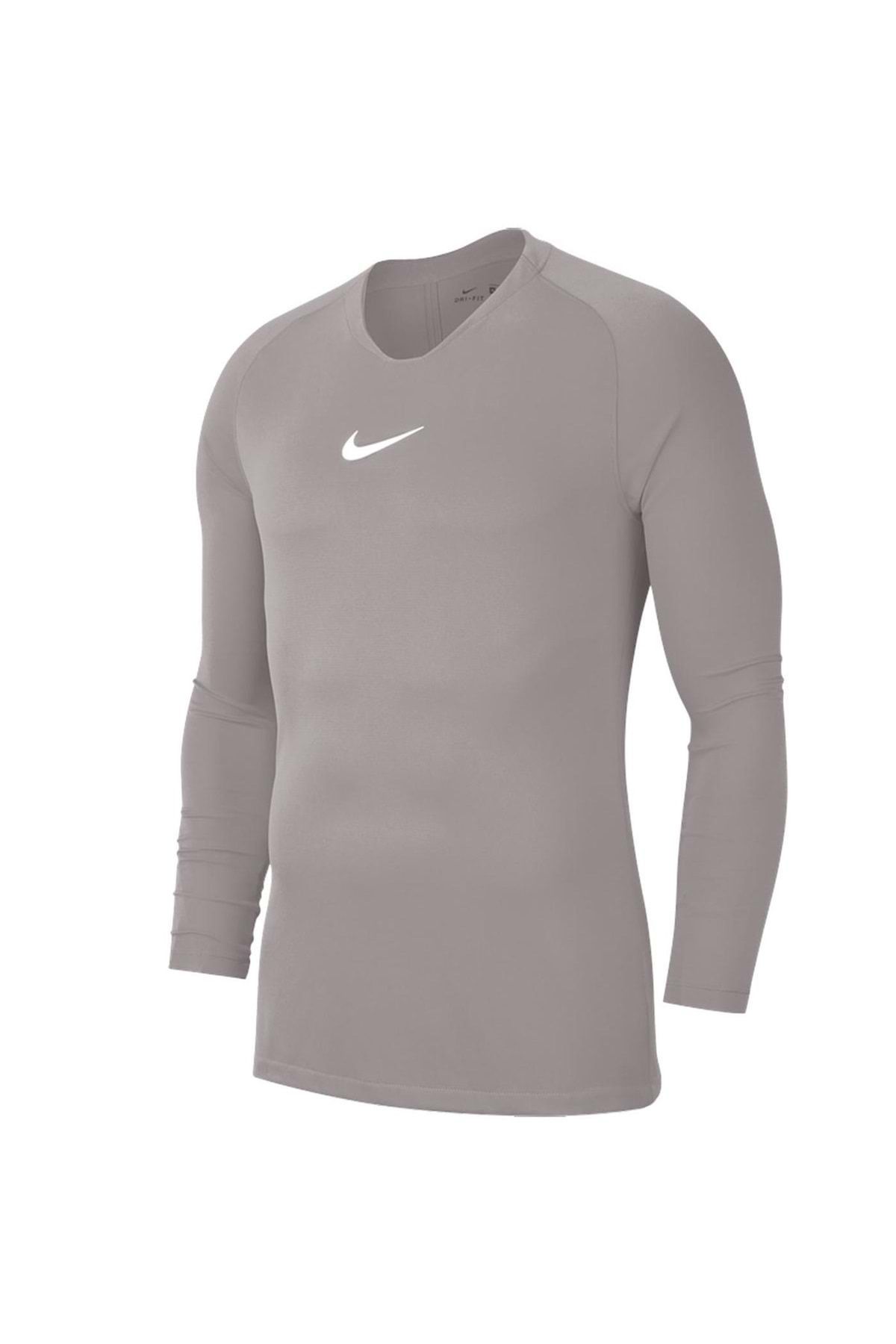 Nike Av2609-057 Dri-fit Park Erkek Uzun Kollu Tişört Futbol Forması Gri