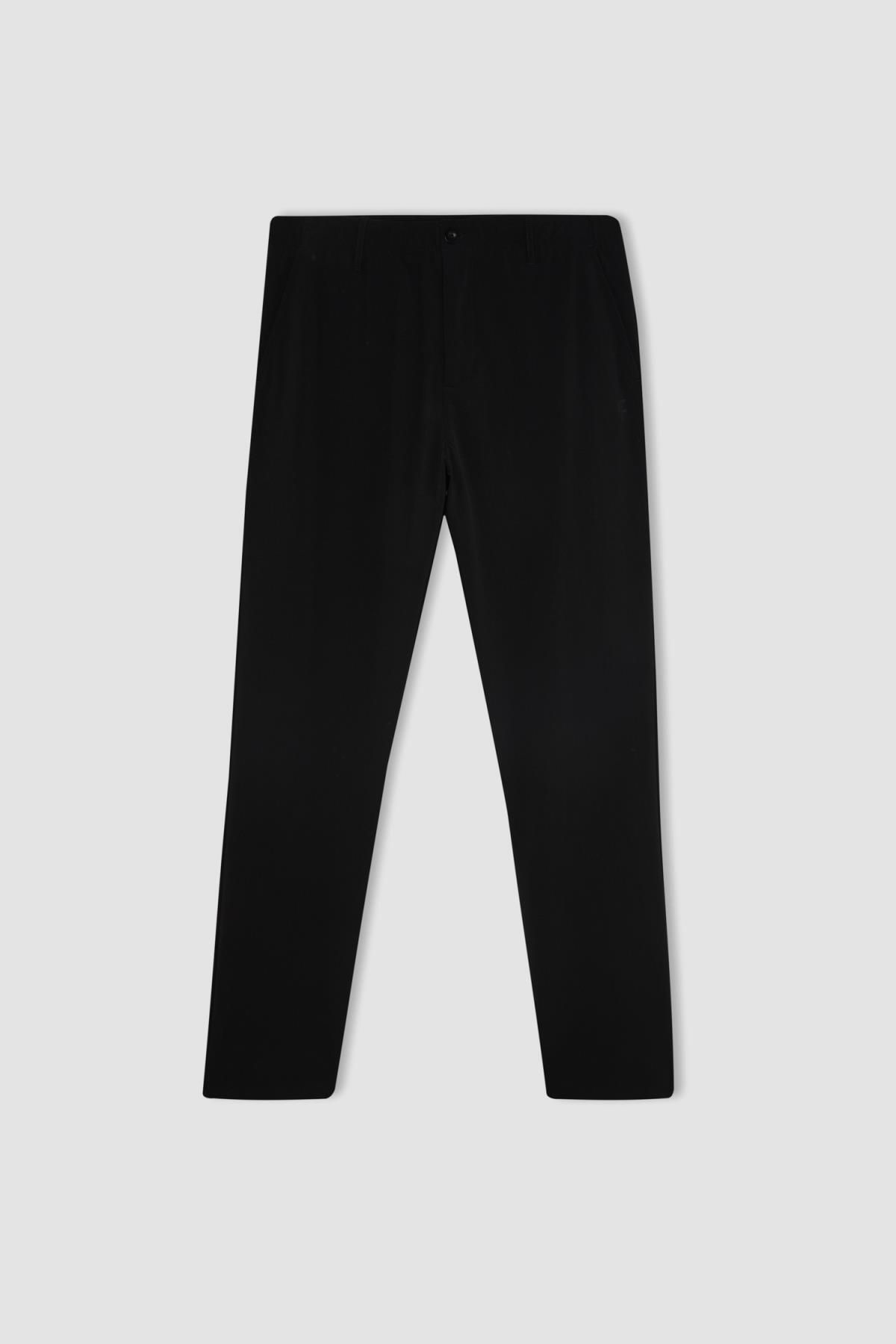 Defacto Fit Dokuma Pantolon Standart Paça Basic Düz Cepli C6149ax24sp