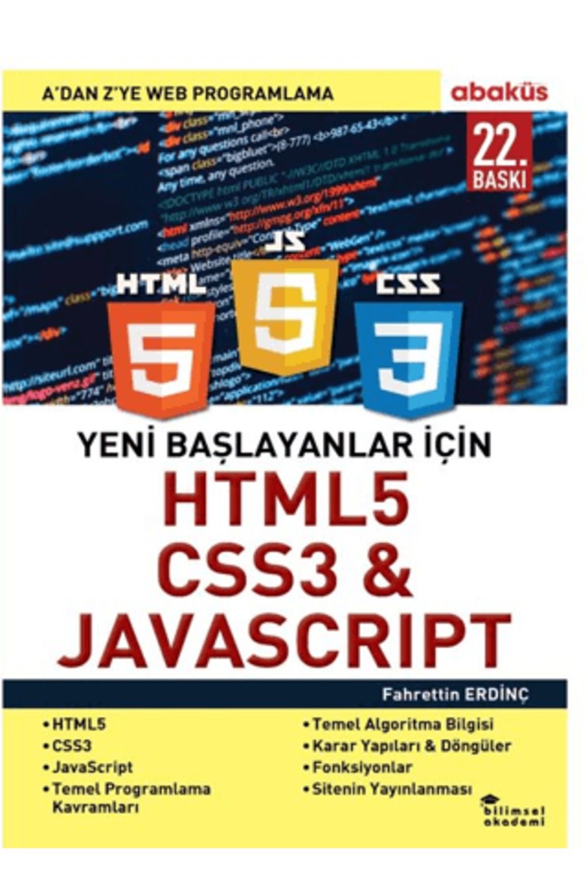 Abaküs Yayınları Yeni Başlayanlar İçin HTML5, CSS3 ve Javascript