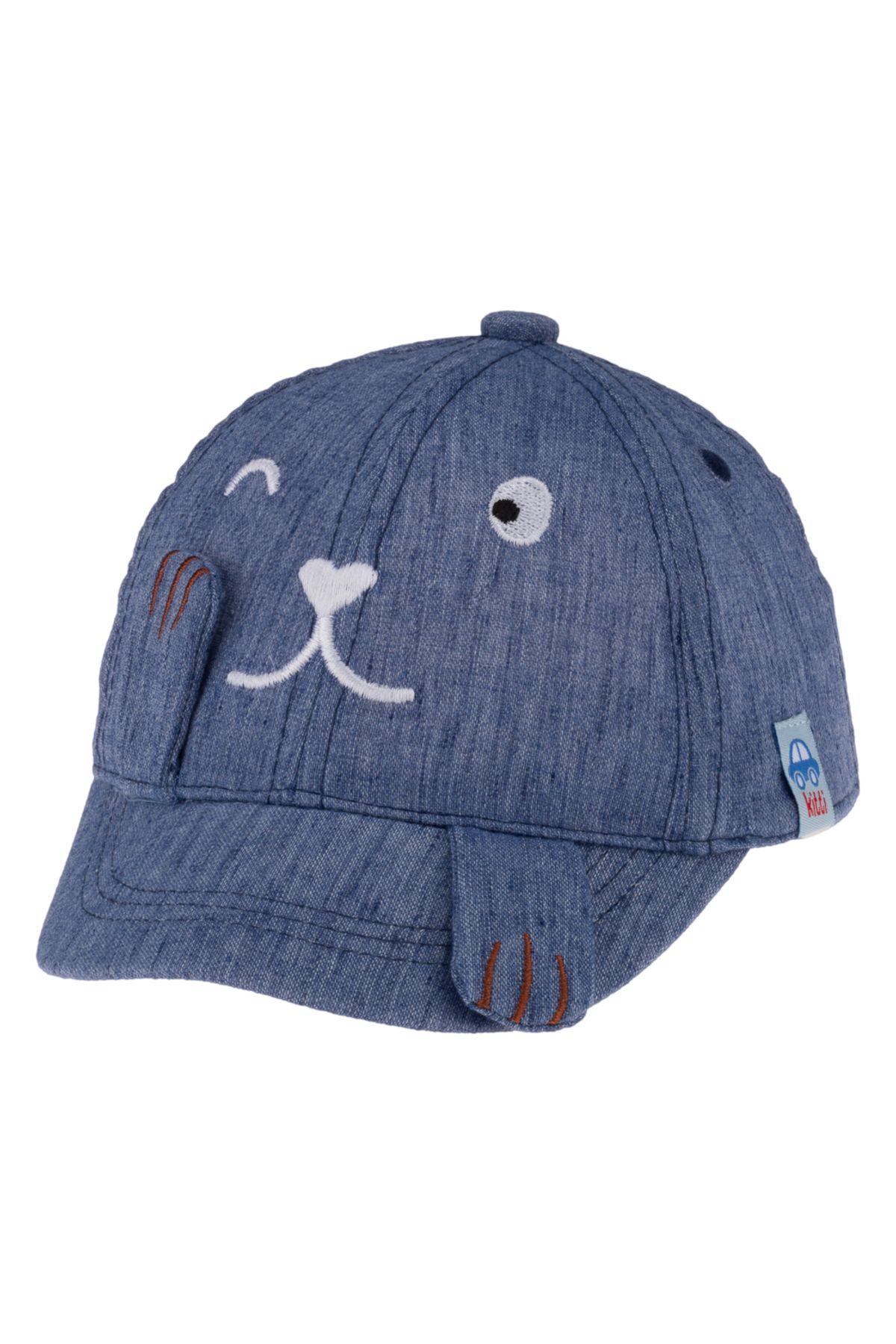 Kitti Aylık Erkek Şapka (0-18 AY) Y24010-03 Koyu Mavi