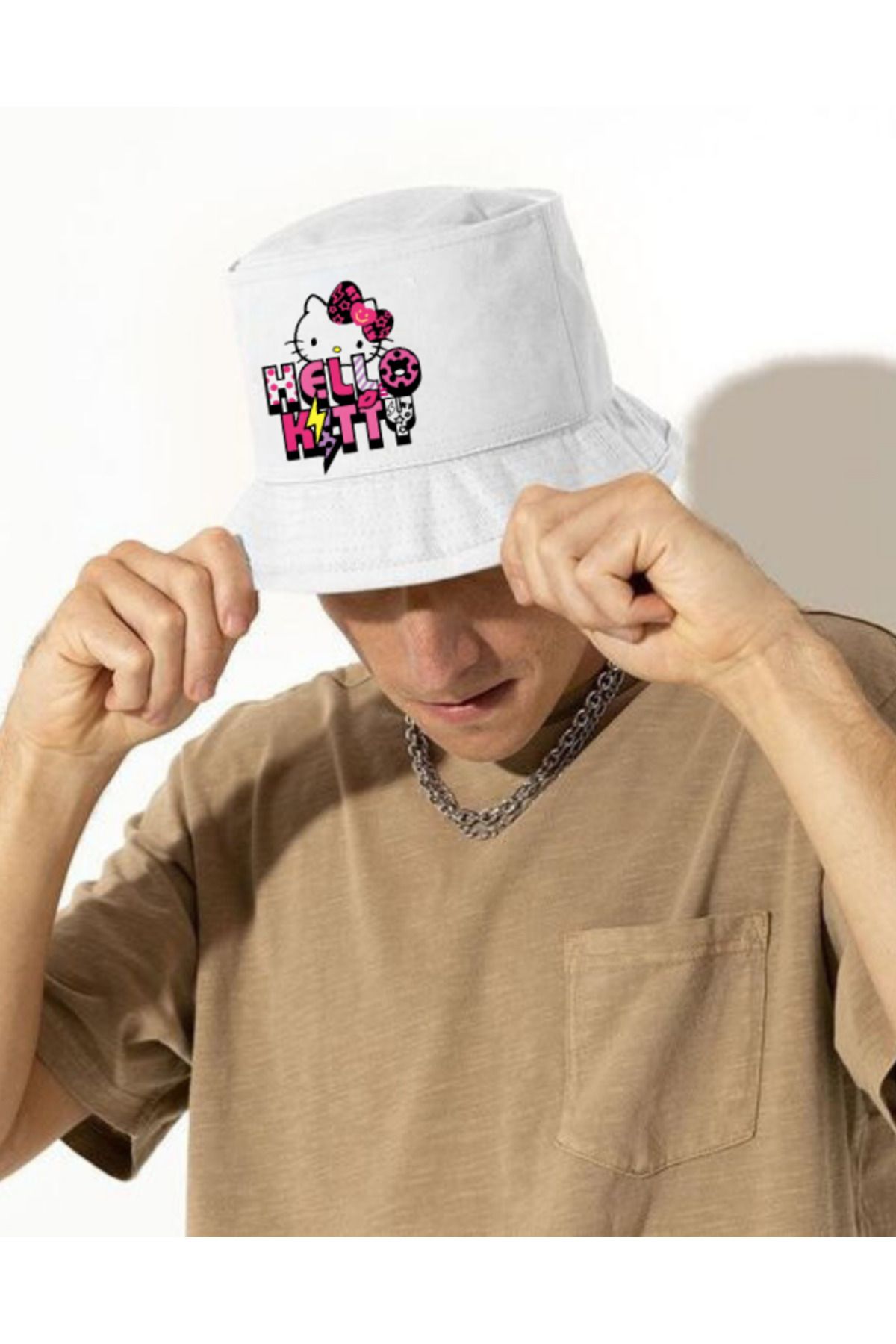 Gofeel Pofidi Tech  Hello Kitty Bucket Balıkçı Şapka