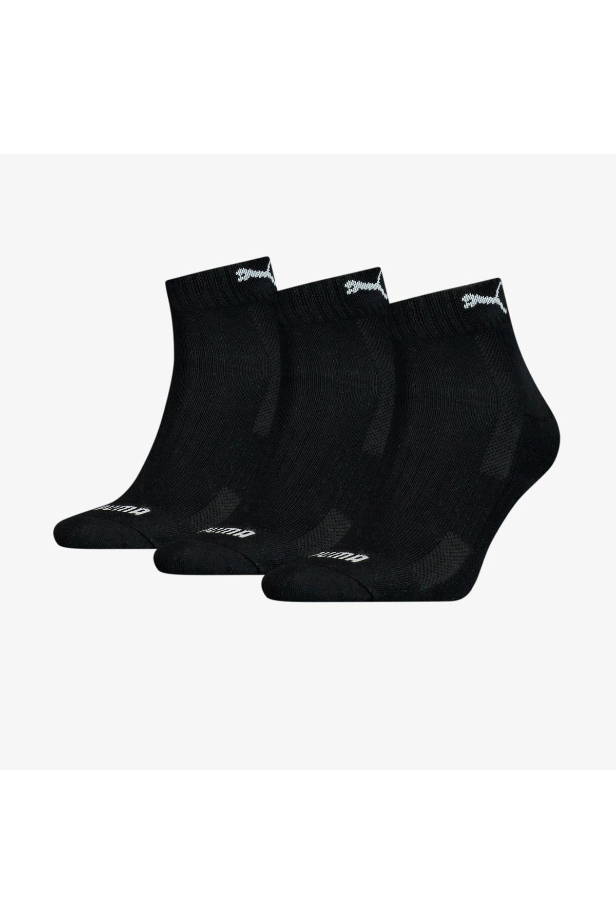 Puma Unisex Siyah 3'lü Çorap