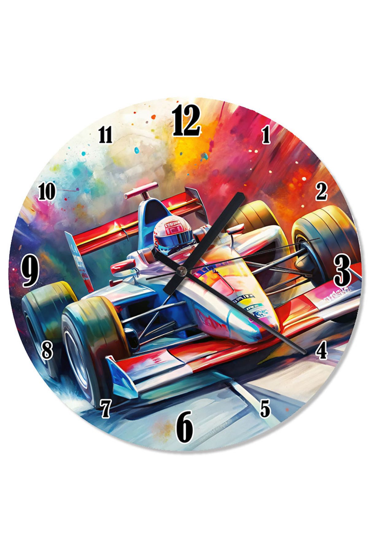ekart Formula 1 Aracı Akarlı Duvar Saati