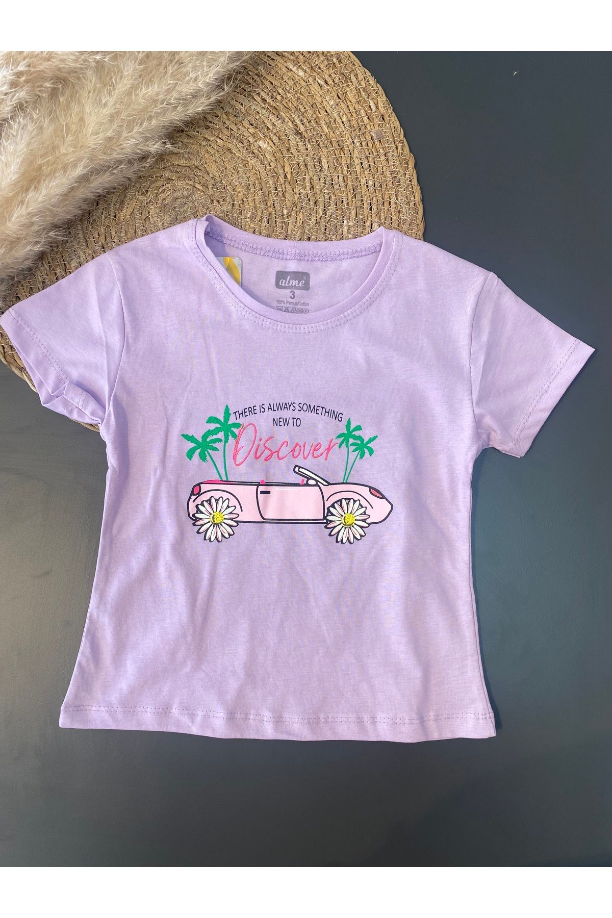 Alme Baskılı Kız Çocuk T-Shirt