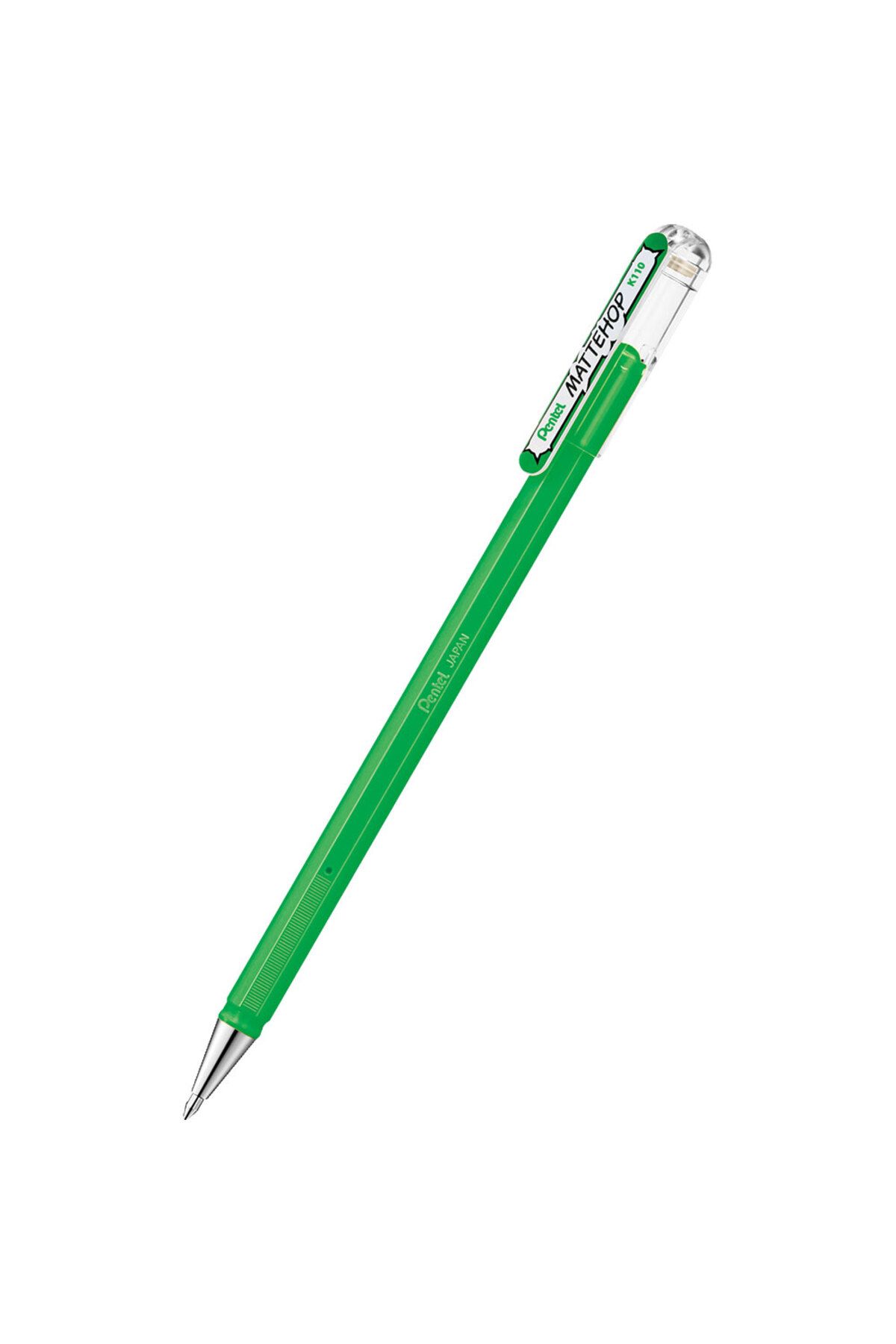 Pentel Mattehop 1.0mm Siyah Kağıda Yazabilen Jel Kalem Yeşil
