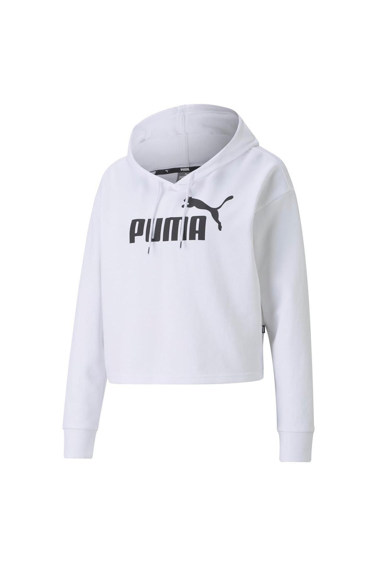 Puma Ess Cropped Logo Hoodie Tr Kadın Sweatshirt