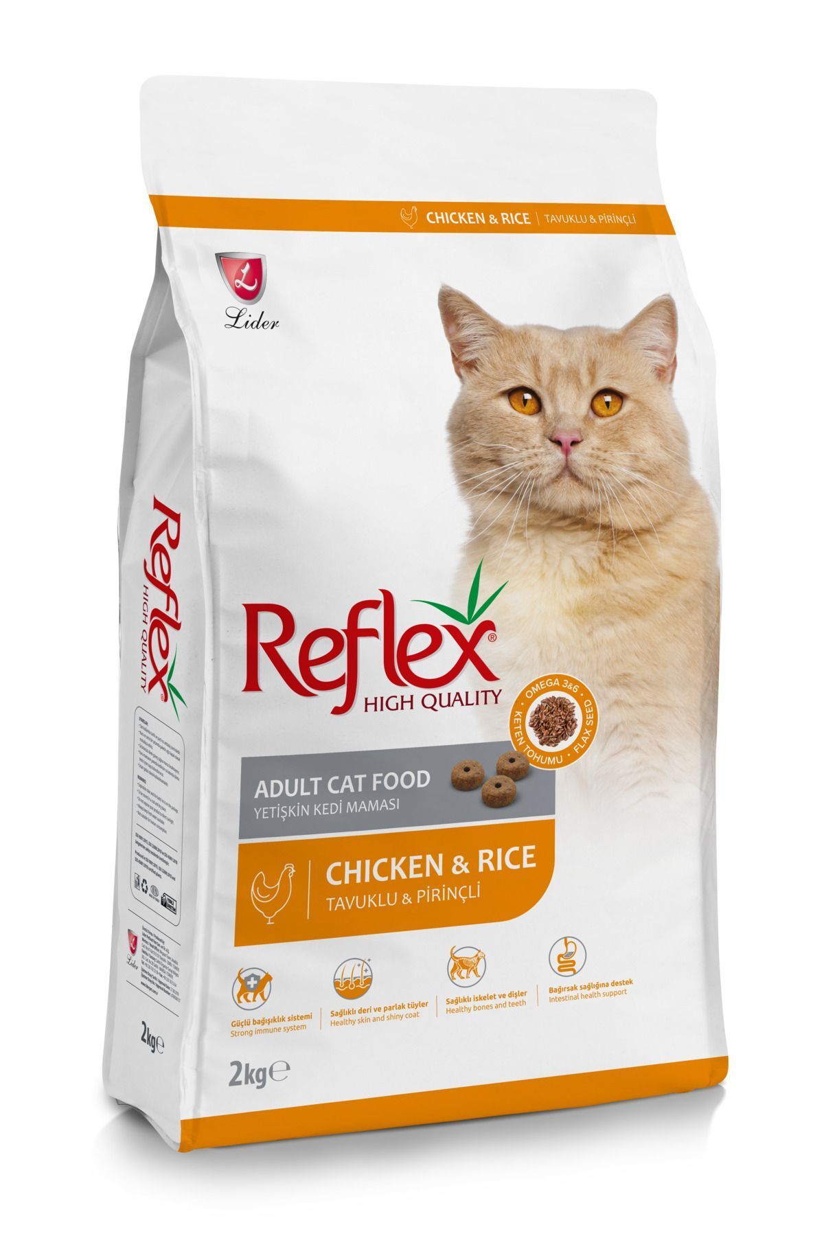Reflex Tavuklu Pirinçli Yetişkin Kedi Maması 2 Kg