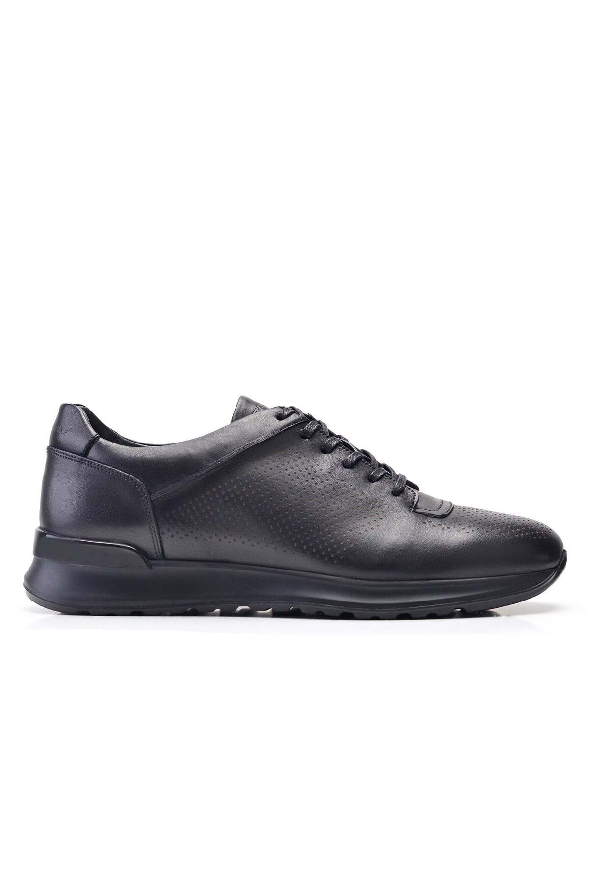 Nevzat Onay Siyah Baskı Sneaker Erkek Ayakkabı -11886-