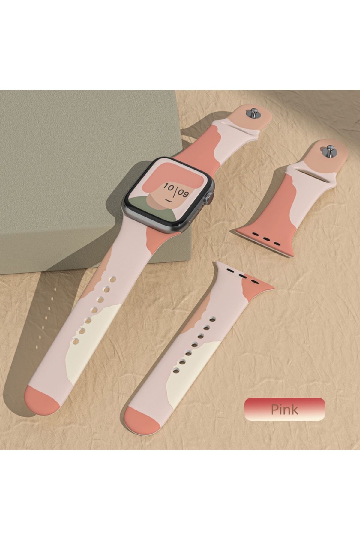 PSGT Watch 3 4 5 6 7 8 9 Se Nike 38 40 41mm  Uyumlu Kalite Kordon Kayış Bileklik Renkli Kaliteli Silikon