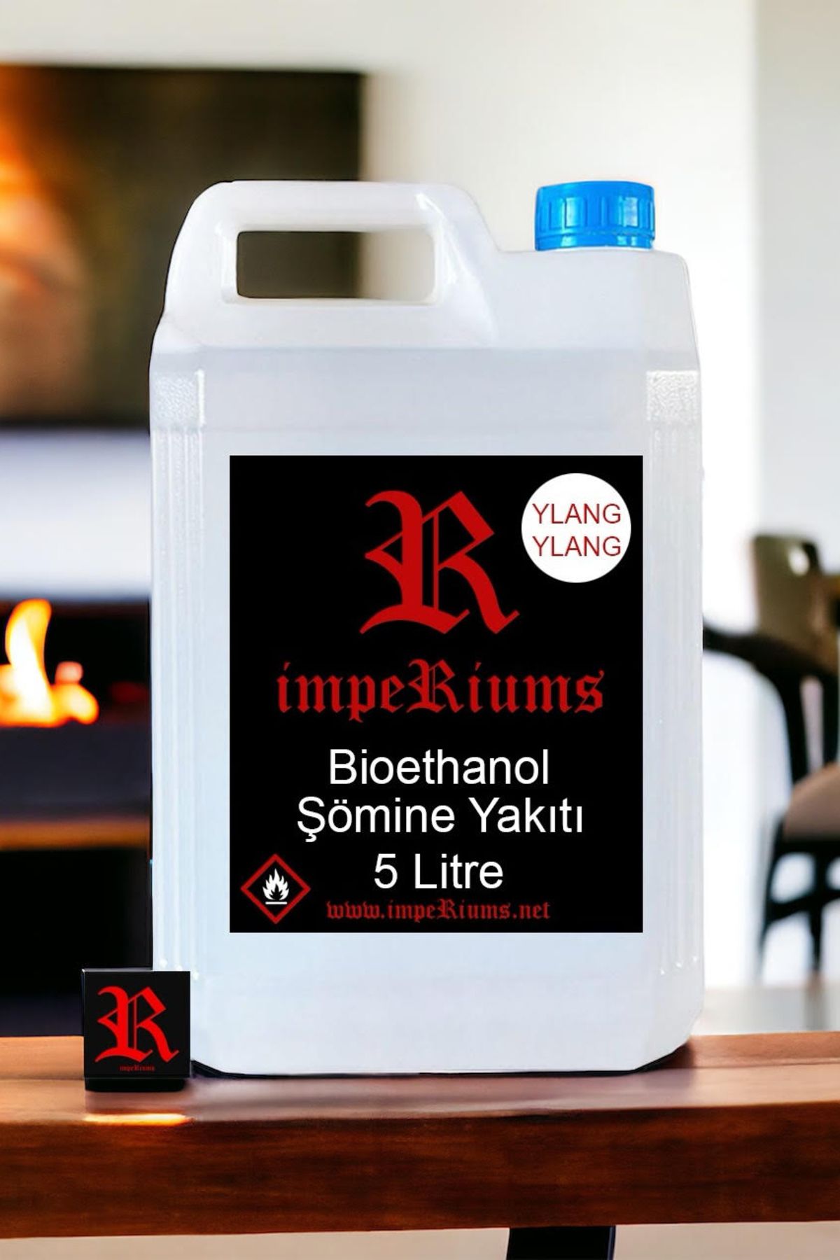 impeRiums Ylang Ylang Kokulu Bioethanol Şömine Yakıtı 5 Litre