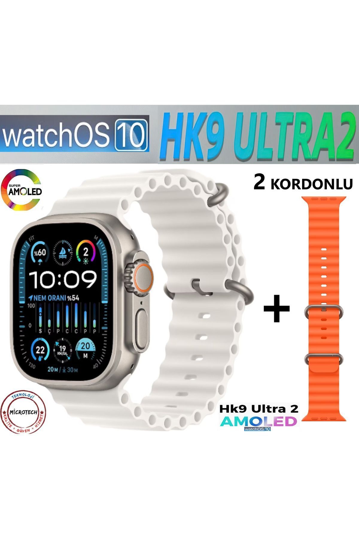 TMAX Hk9 Ultra 2 Max Plus 2024 Yeni Model (WATCHOS 10 IŞLETİM SİTEMİ CHATGPT AMOLED 4K EKRAN)