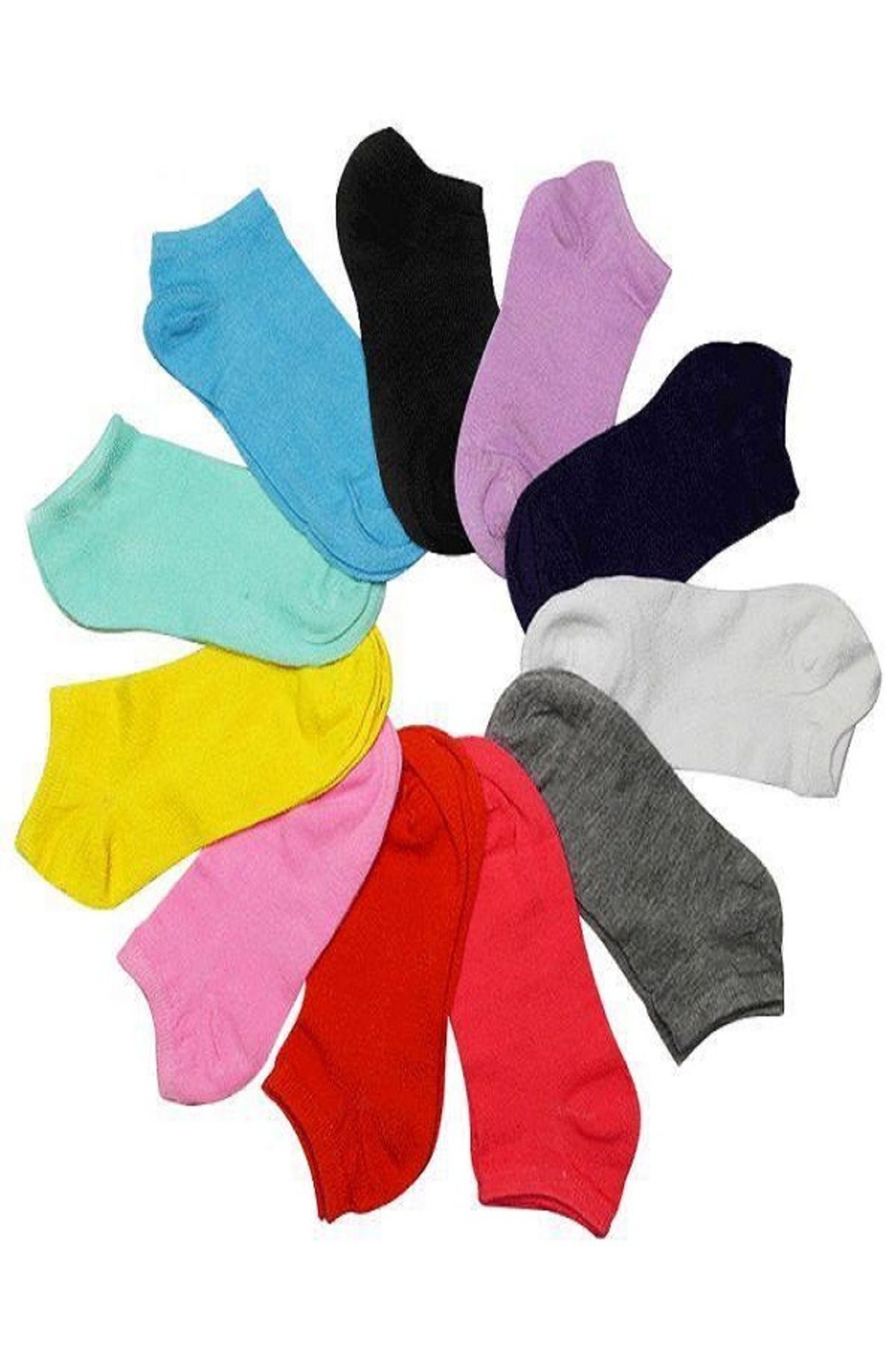 Black Arden Socks Kadın Renkli Soft Renkli Patik Çorap 8'li