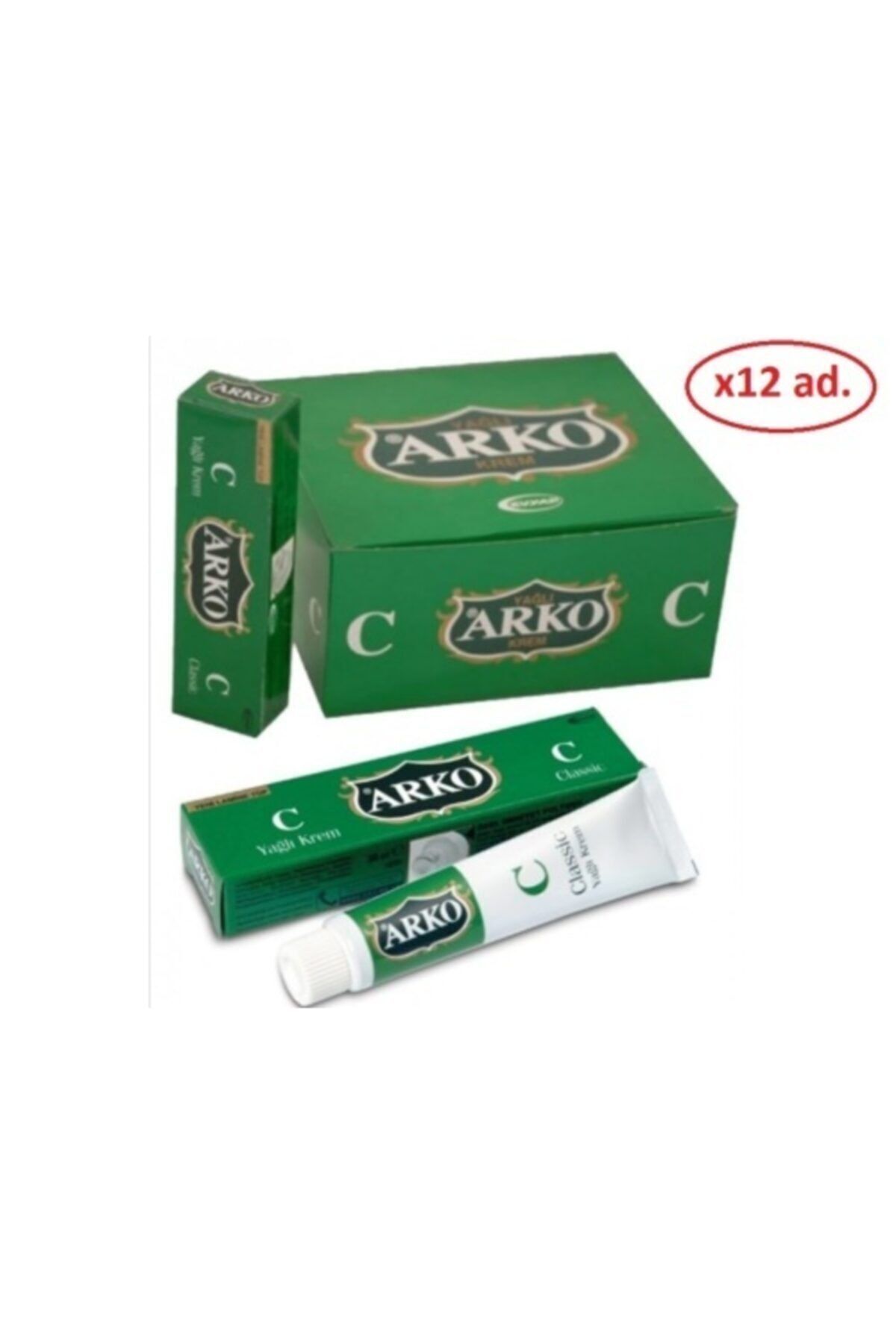 Arko Classic Yağlı Krem 20 Cc 12'li Paket
