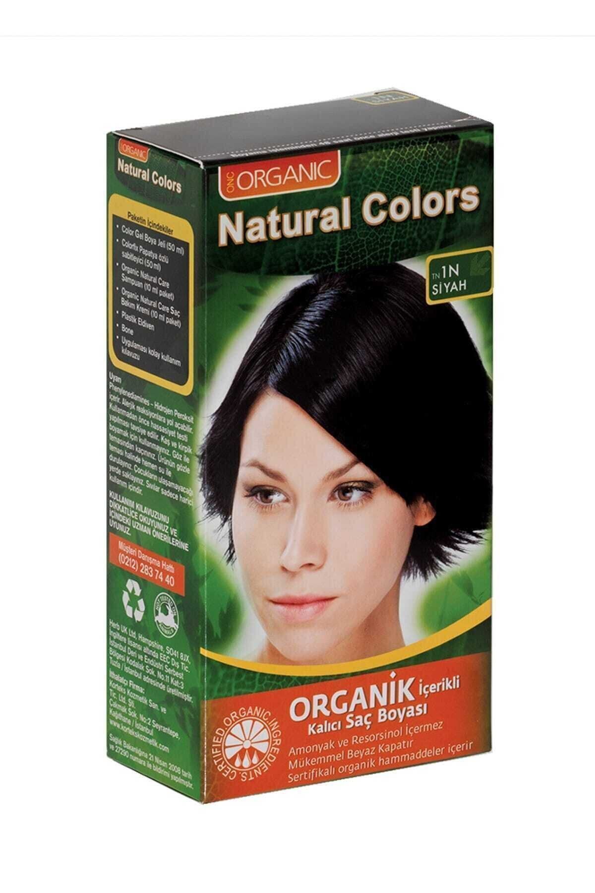 Organic Natural Colors Natural Colors 1n Siyah Organik Saç Boyası