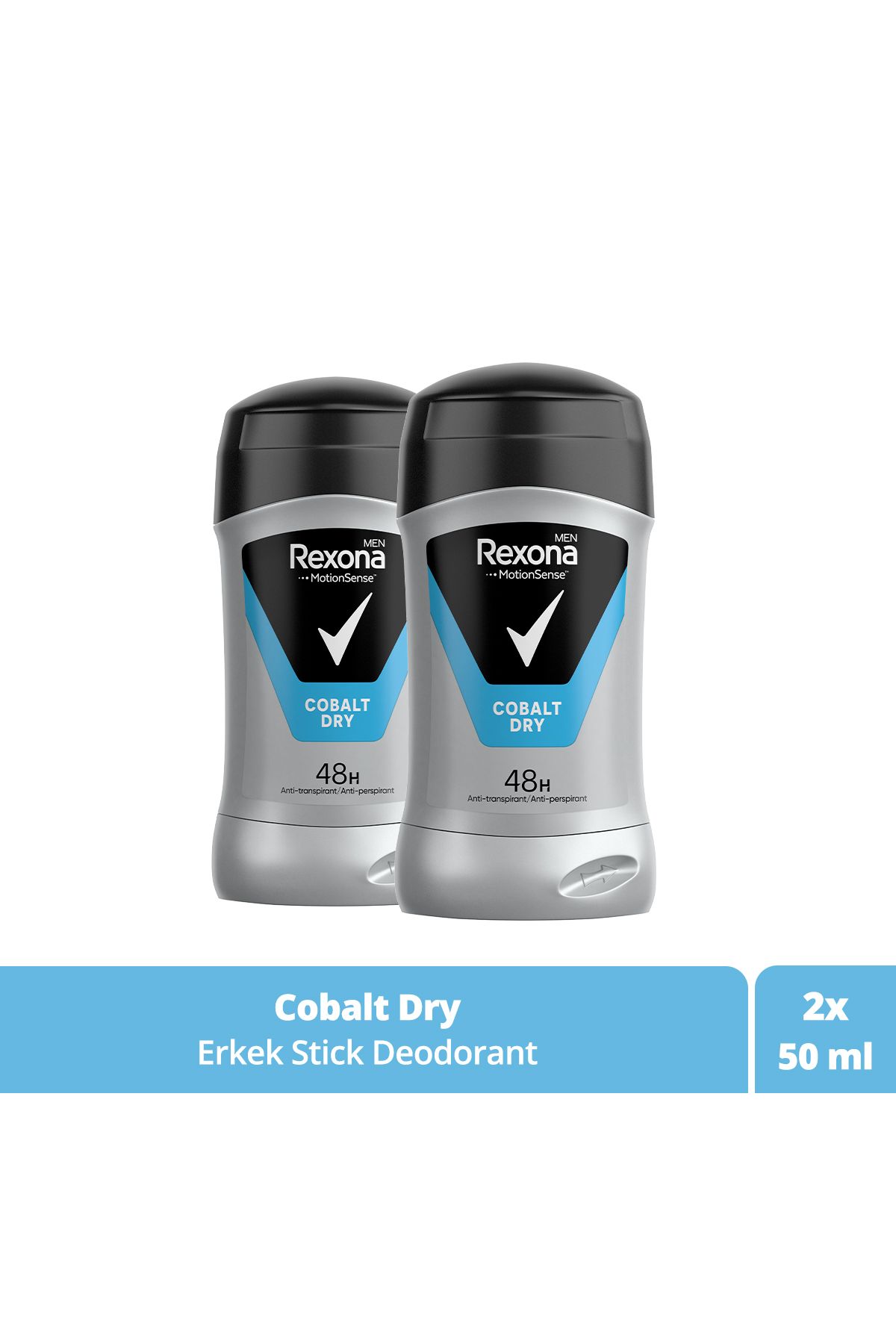 Rexona Men Motionsense Erkek Stick Deodorant Cobalt Dry 50 ml X2