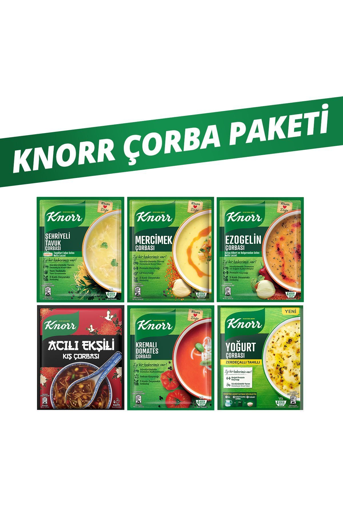 Knorr 6lı Avantajlı Çorba Paketi