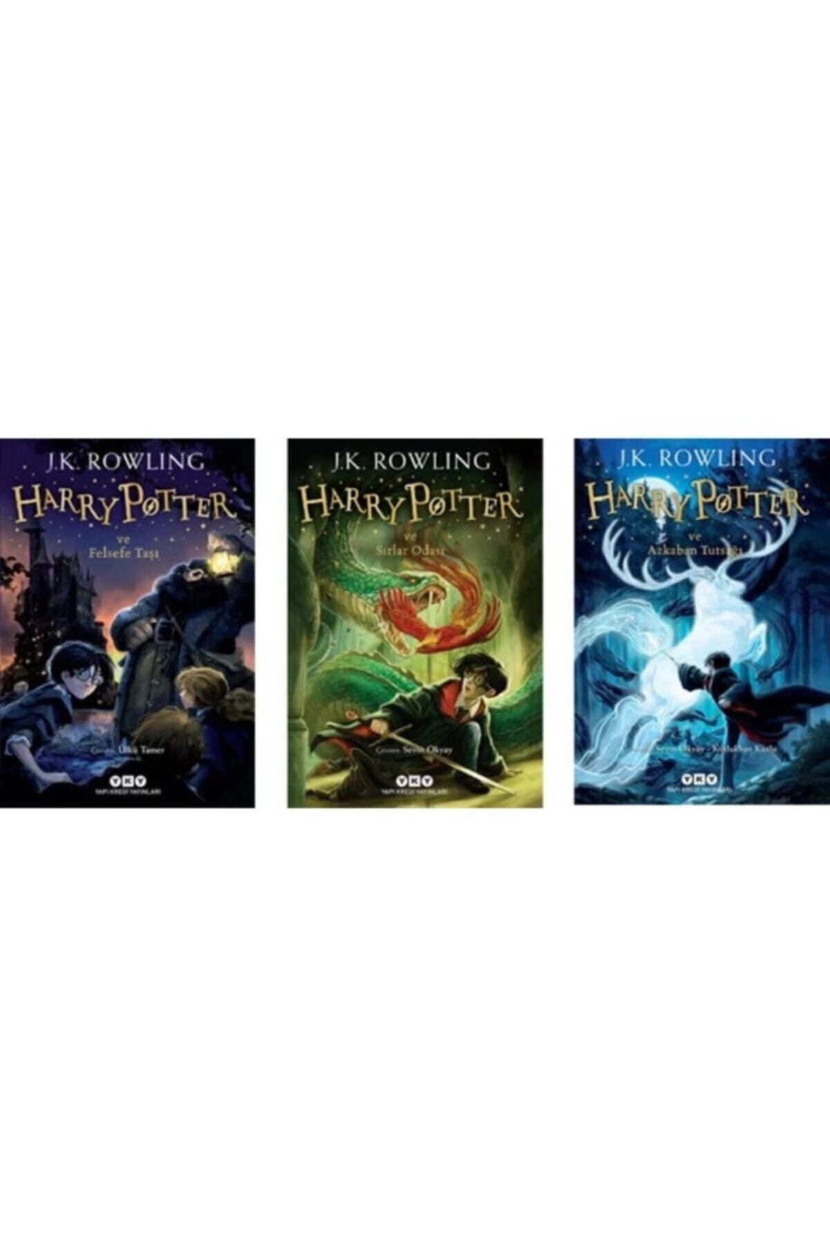 Yapı Kredi Yayınları Harry Potter Serisi 1. 2. 3. Kitaplar 3 Kitap Set - Felsefe Taşı - Sırlar Odası - Azkaban Tutsağı