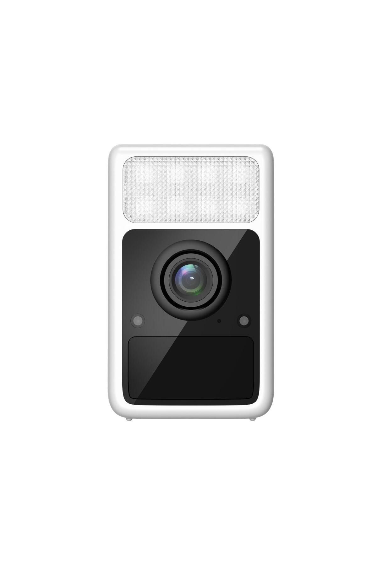 SJCAM S1 2k Iç Ve Dış Mekan Gece Görüşlü Kablosuz Bataryalı Güvenlik Kamerası Beyaz