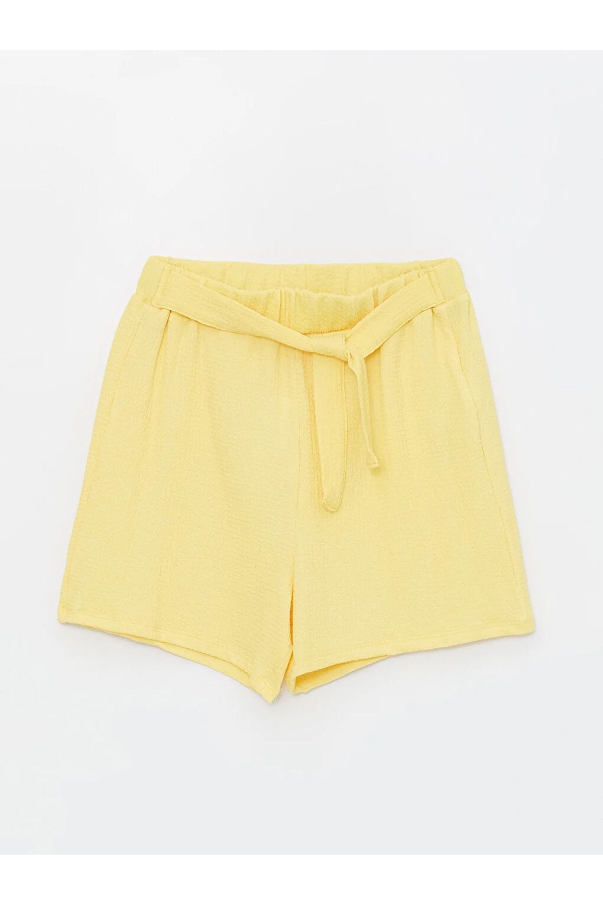 LC Waikiki LCW Kids Beli Lastikli Basic Kız Çocuk Şort