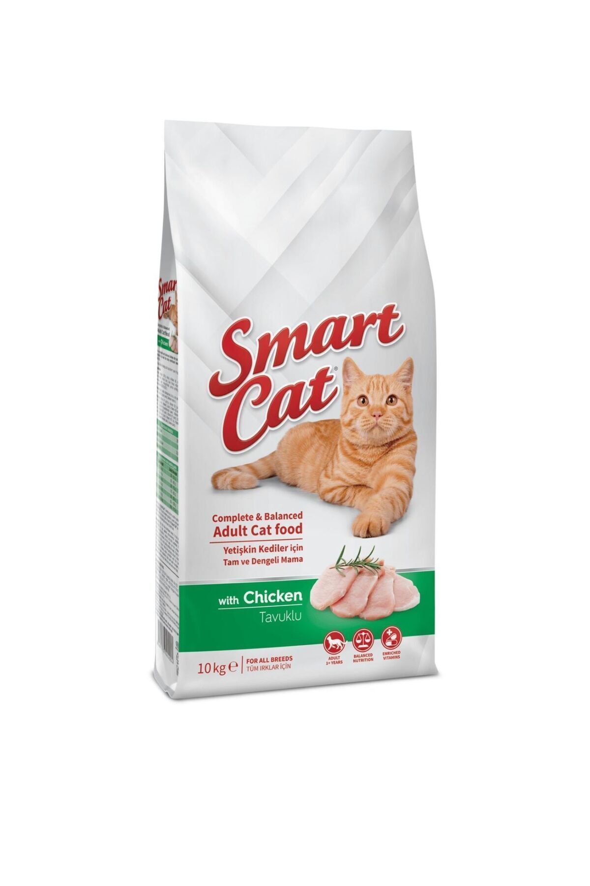 SMARTCAT Smart Cat Tavuk Etli Yetişkin Kedi Maması 10 Kg