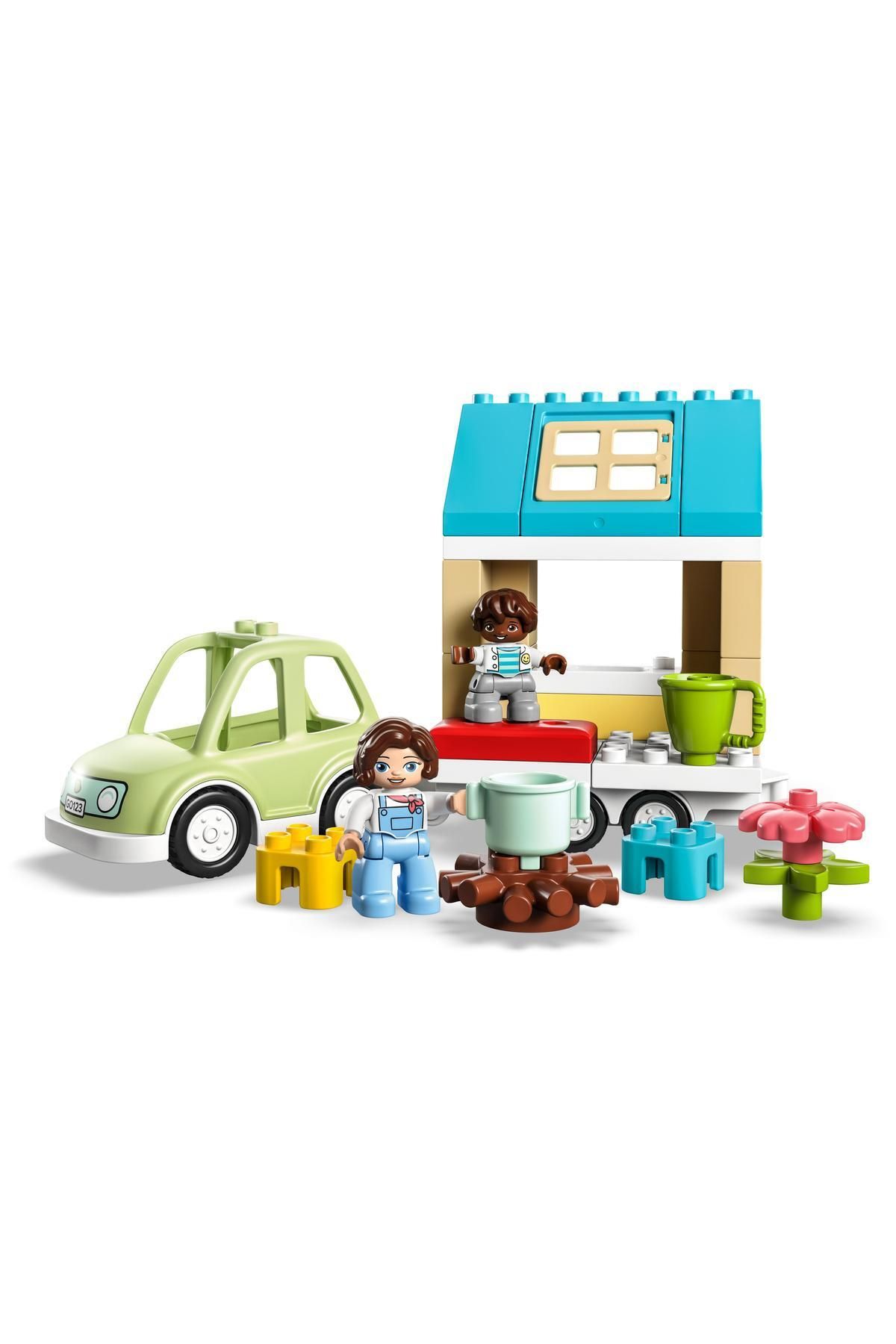 LEGO ® DUPLO® Kasabası Tekerlekli Aile Evi 10986 - Yaratıcı Oyuncak Yapım Seti (31 Parça)