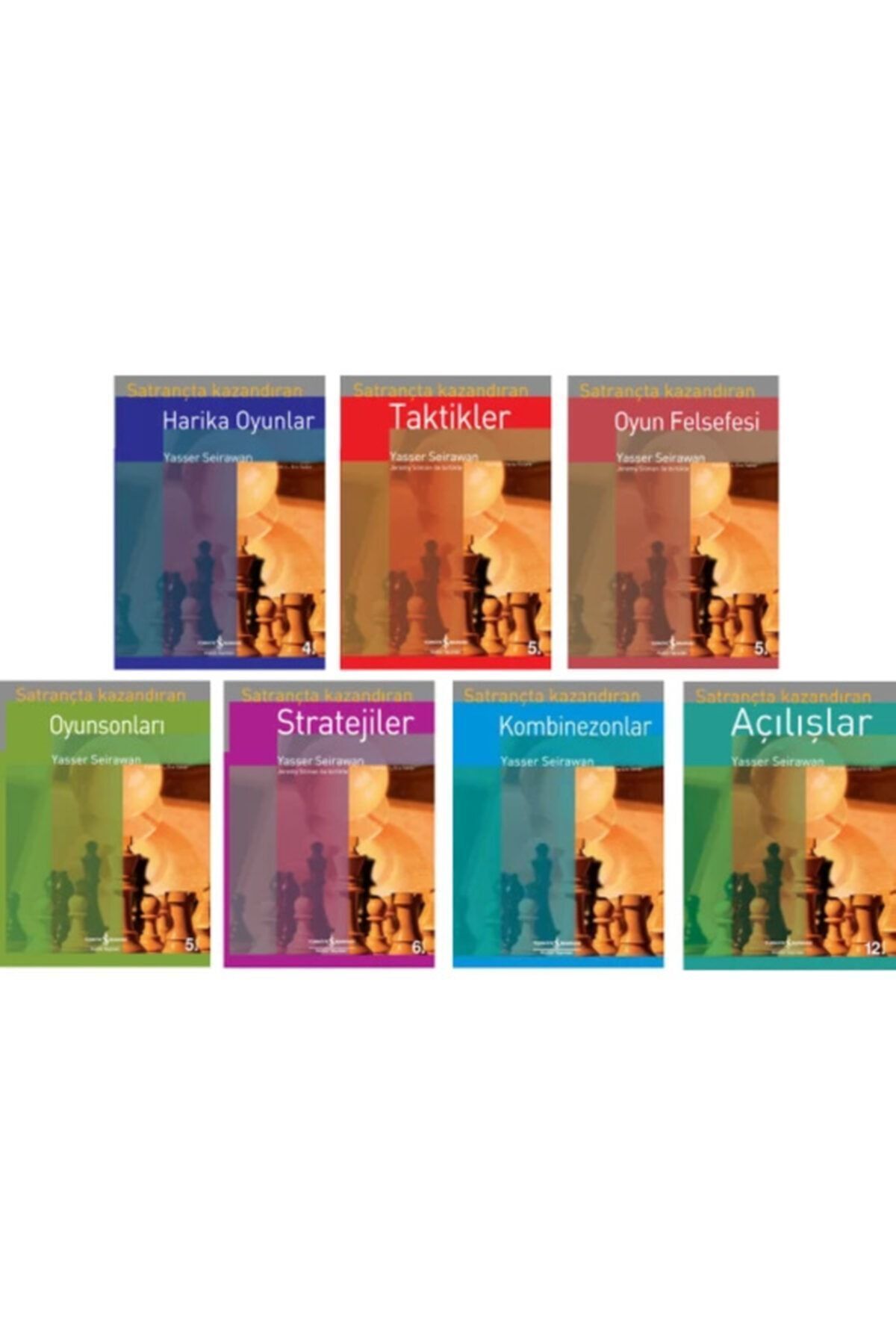 Türkiye İş Bankası Kültür Yayınları Satrançta Kazandıran Serisi 7 Kitap Set Satranç Kitapları - Harika Oyunlar - Oyunsonları - Açılışlar