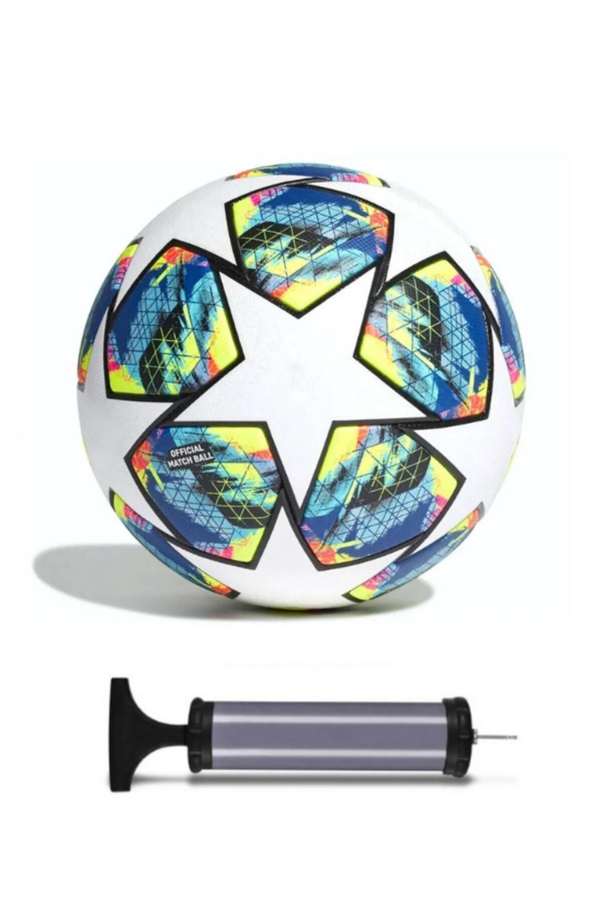 Janissary Champions League Tasarımı Dikişli Futbol Topu, 5 Numara + Pompa