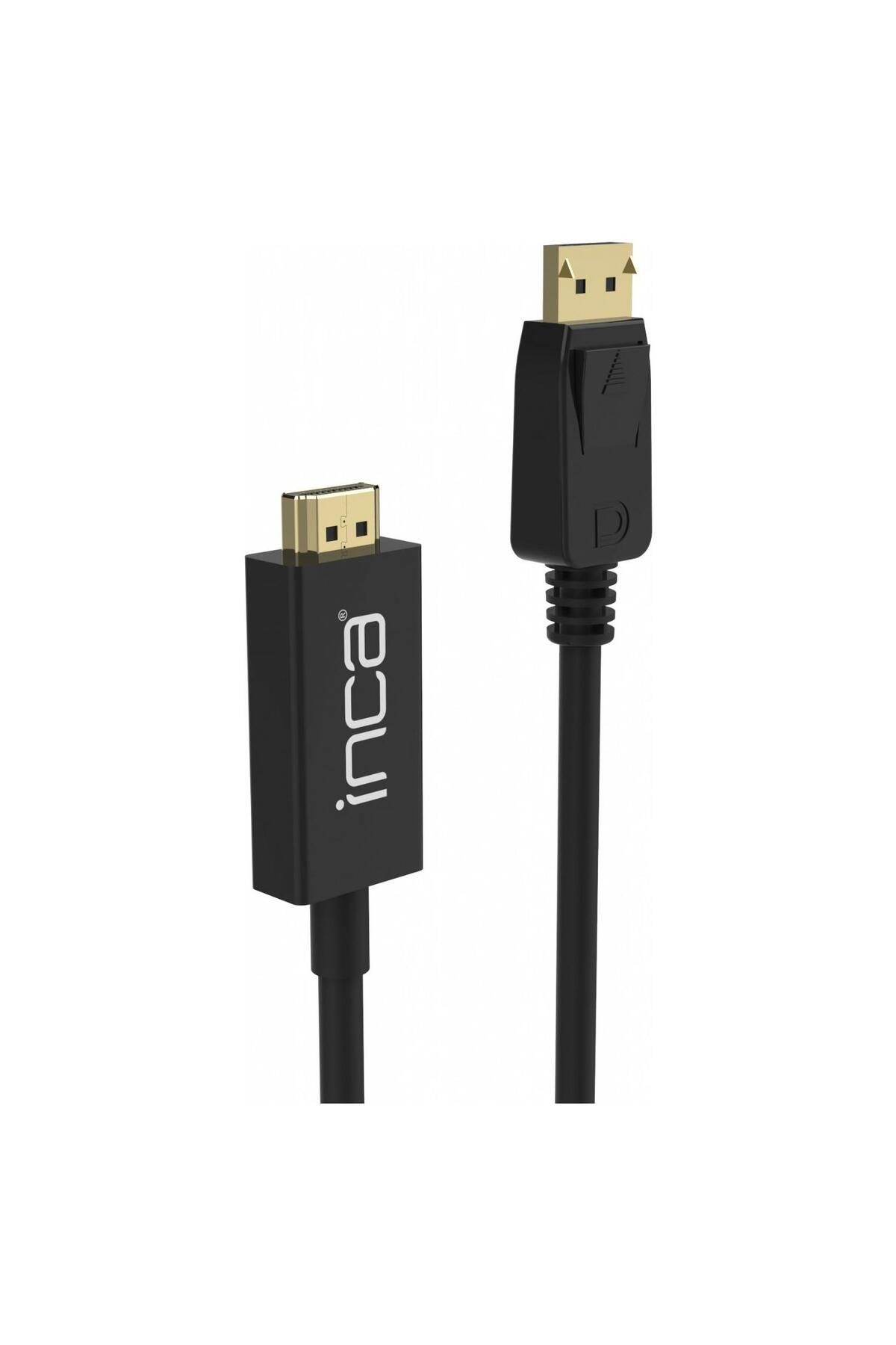 Inca Displayport To HDMI Kablo 1.8 Metre Görüntü Kablosu