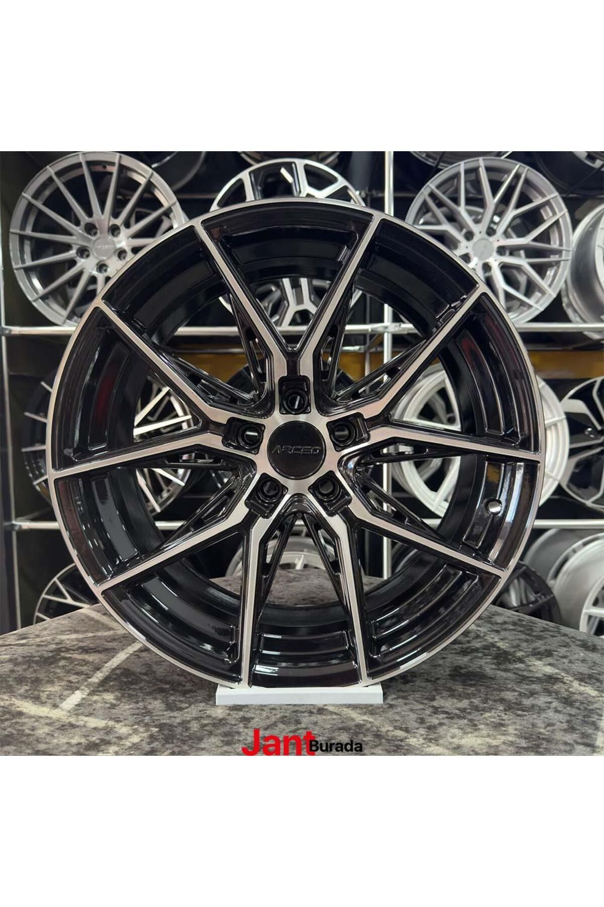 Arceo 17" (inç) 5x114.3 ARCEO MARSEİLLE CİVİC İ30 COROLLA UYUMLU Siyah Elmas Kesim Jant Modeli Honda Toyot