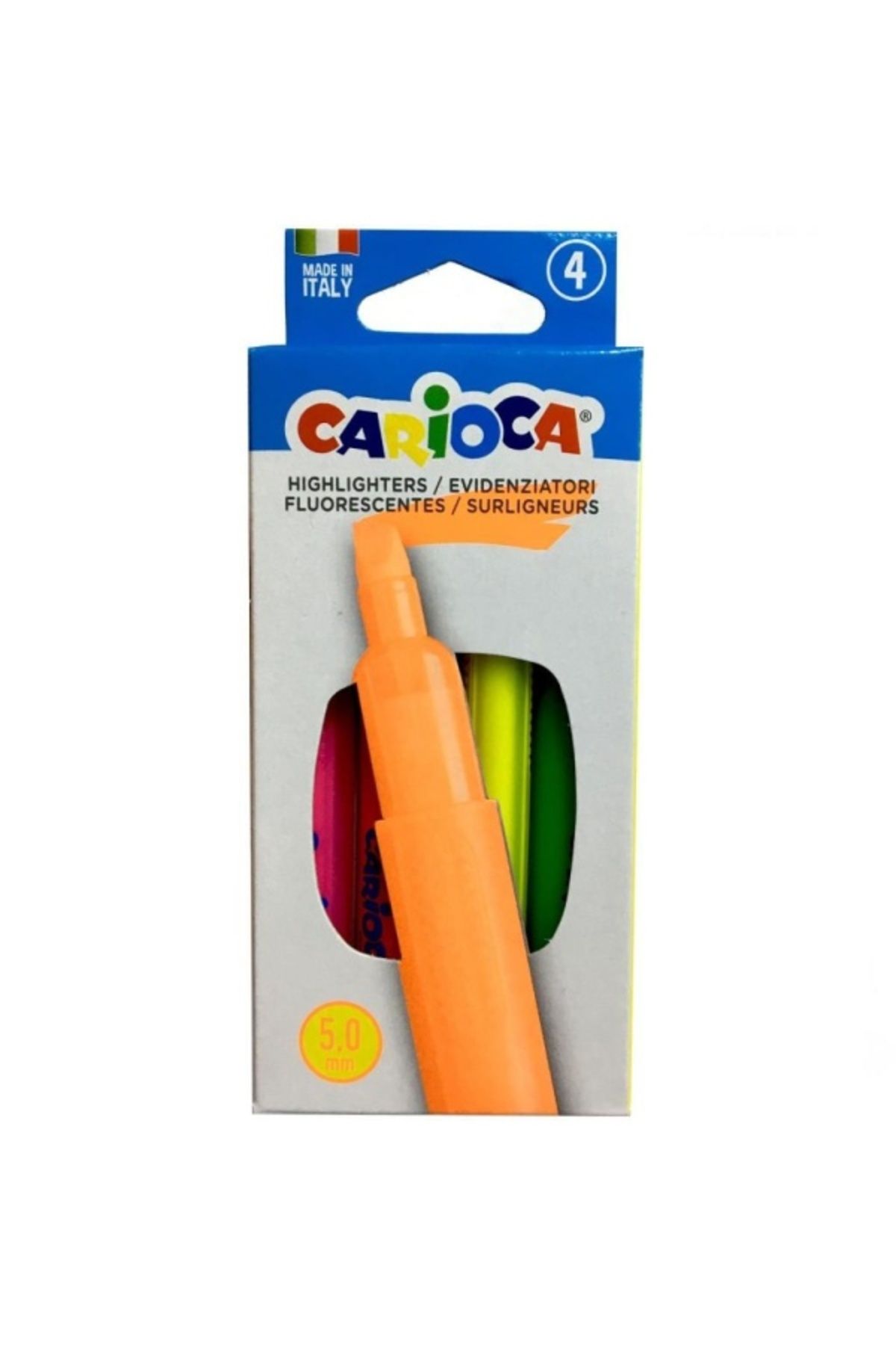 kapsulavm Nessiworld Carioca Fosforlu Renkler İşaretleme Kalemi 4 Renk 42867