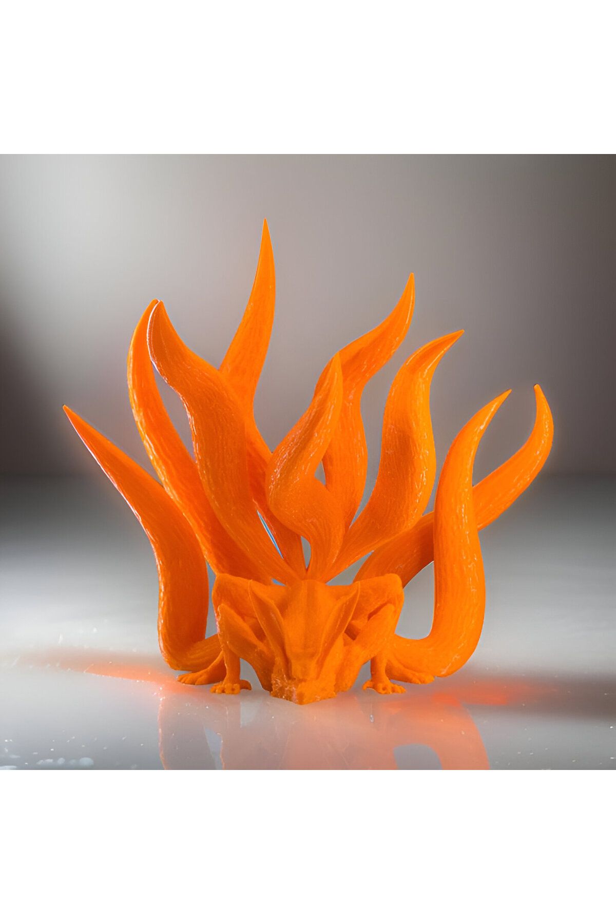 3DLAYERCRAFT Naruto Kyuubi Kurama Figür 15 cm Turuncu