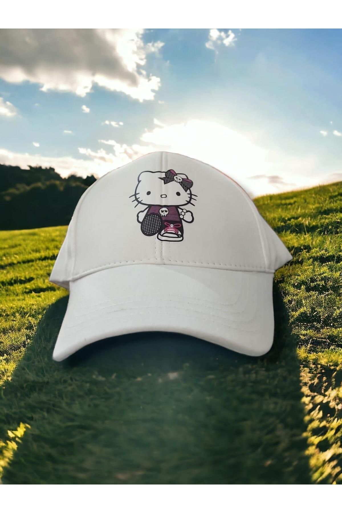 Touz Moda Gothic Hello Kitty Şapka