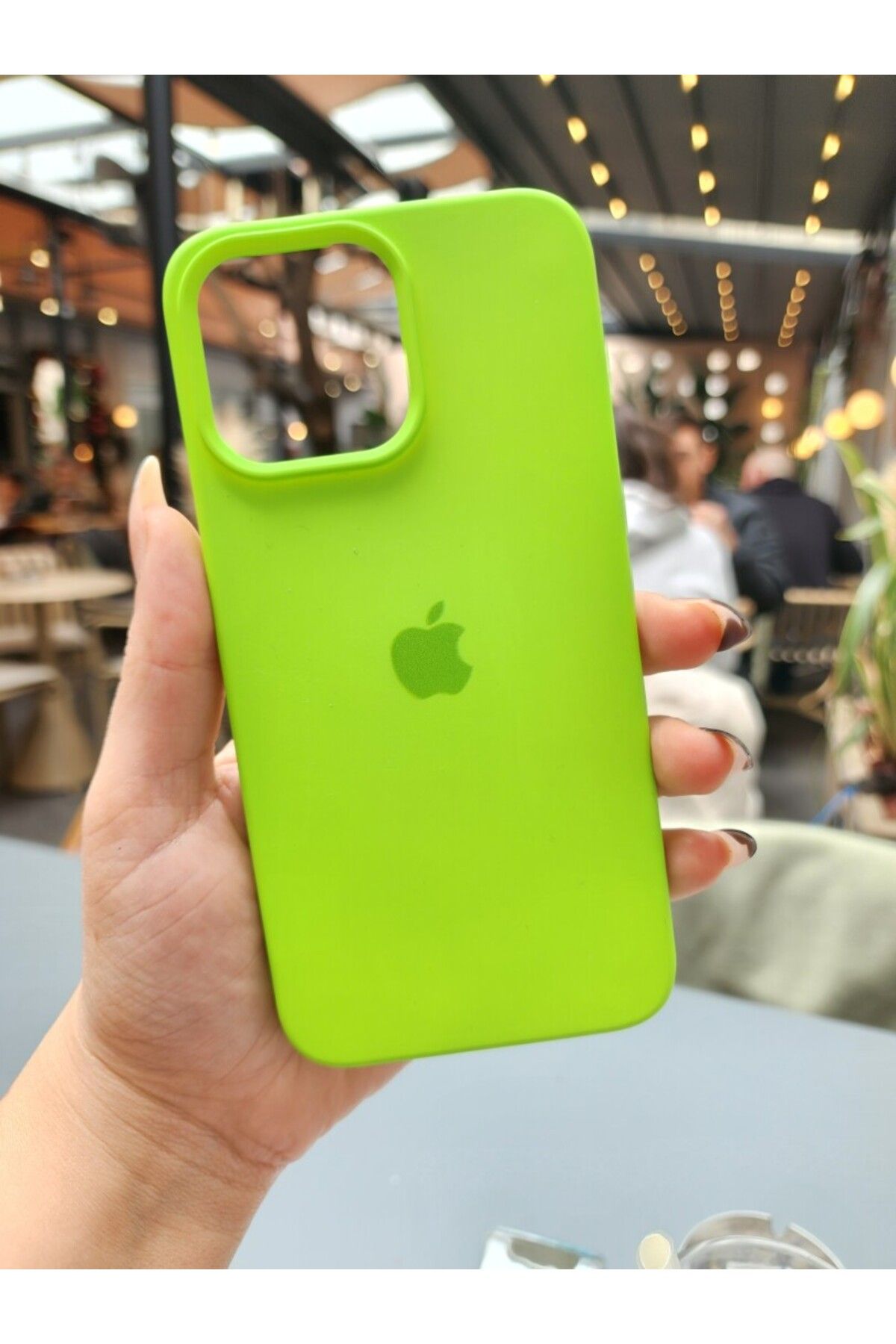 enfein Balporsuku İPhone 15 Plus İle Uyumlu Lansman Preminıum Silikon Kılıflar LNS1 Neon Yeşil