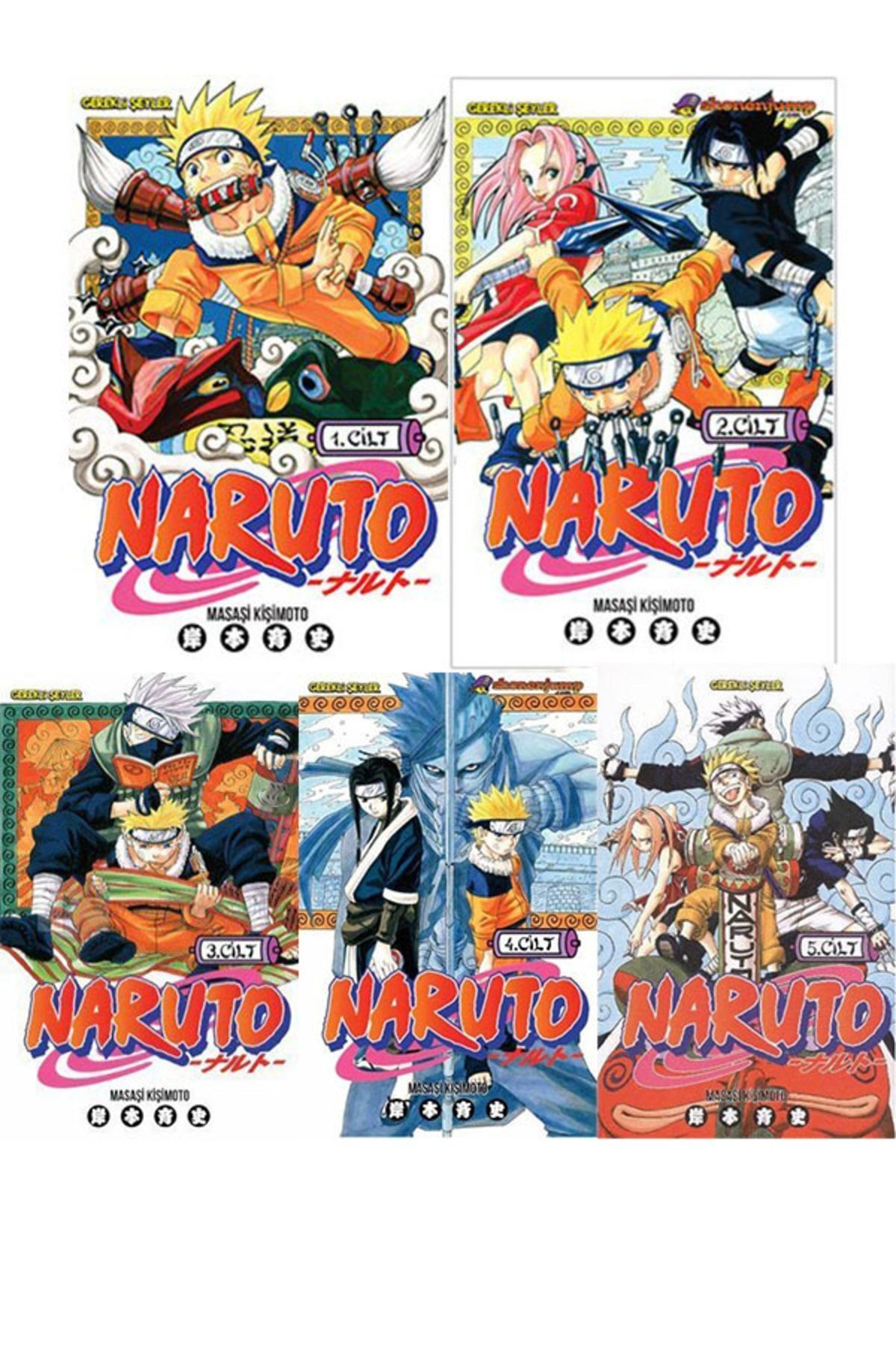 Gerekli Şeyler Yayıncılık Naruto Manga Başlangıç Seti ( Cilt 1 - 2 - 3 - 4 - 5 Türkçe)