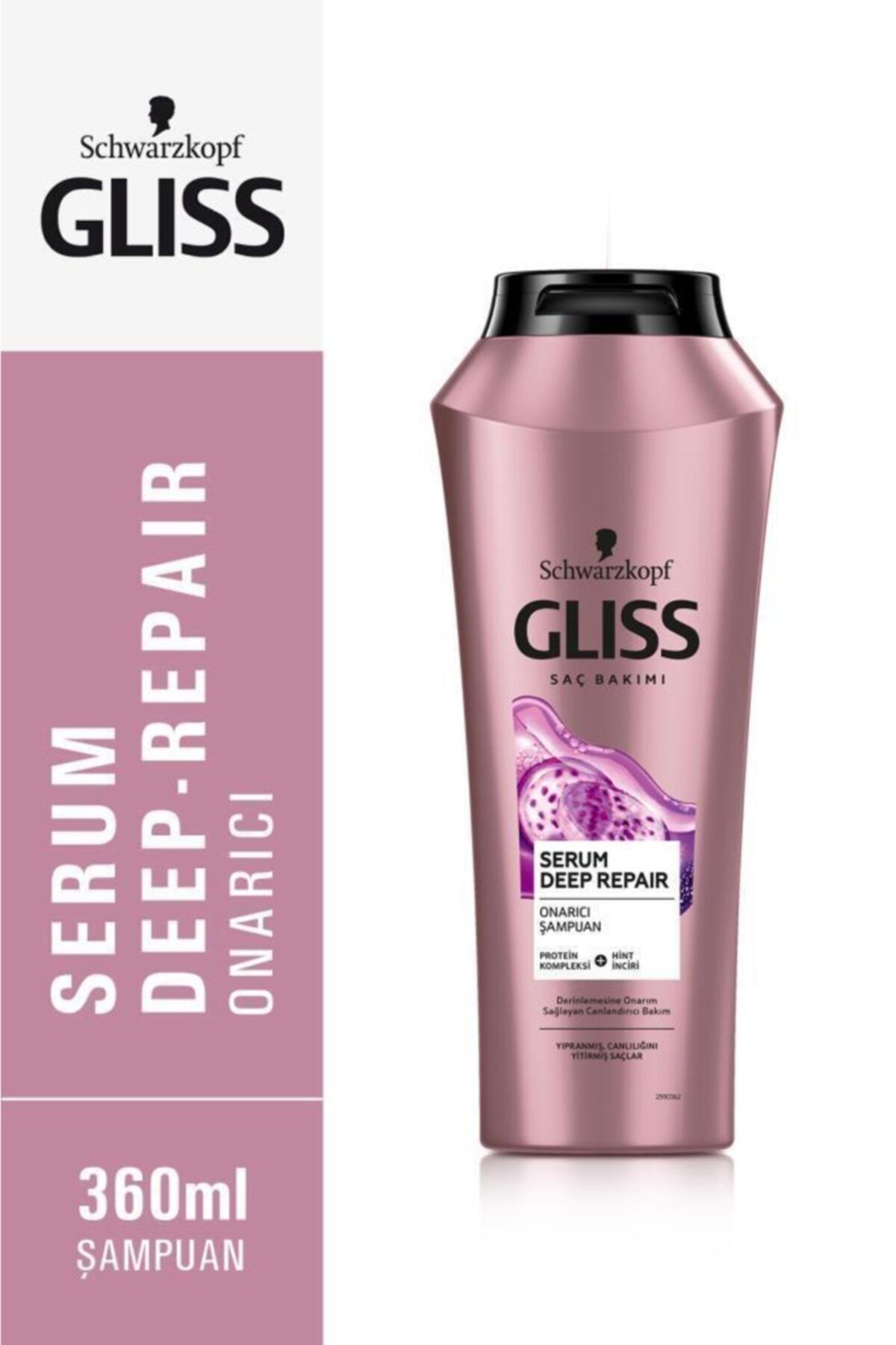 Gliss Serum Deep Repair Onarıcı Şampuan - Protein Kompleksi Ve Hint Inciri Ile 360 ml