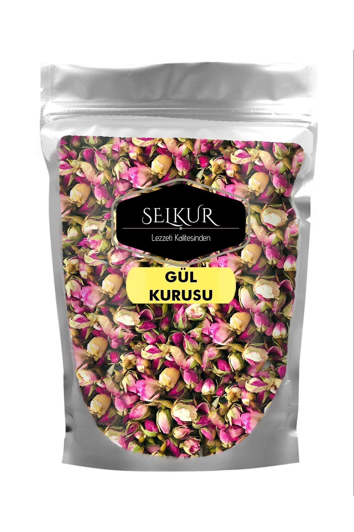 SELKUR Tomurcuk Gül Kurusu Pembe 200gr (ELENMİŞ, KATKISIZ, KOKULU)