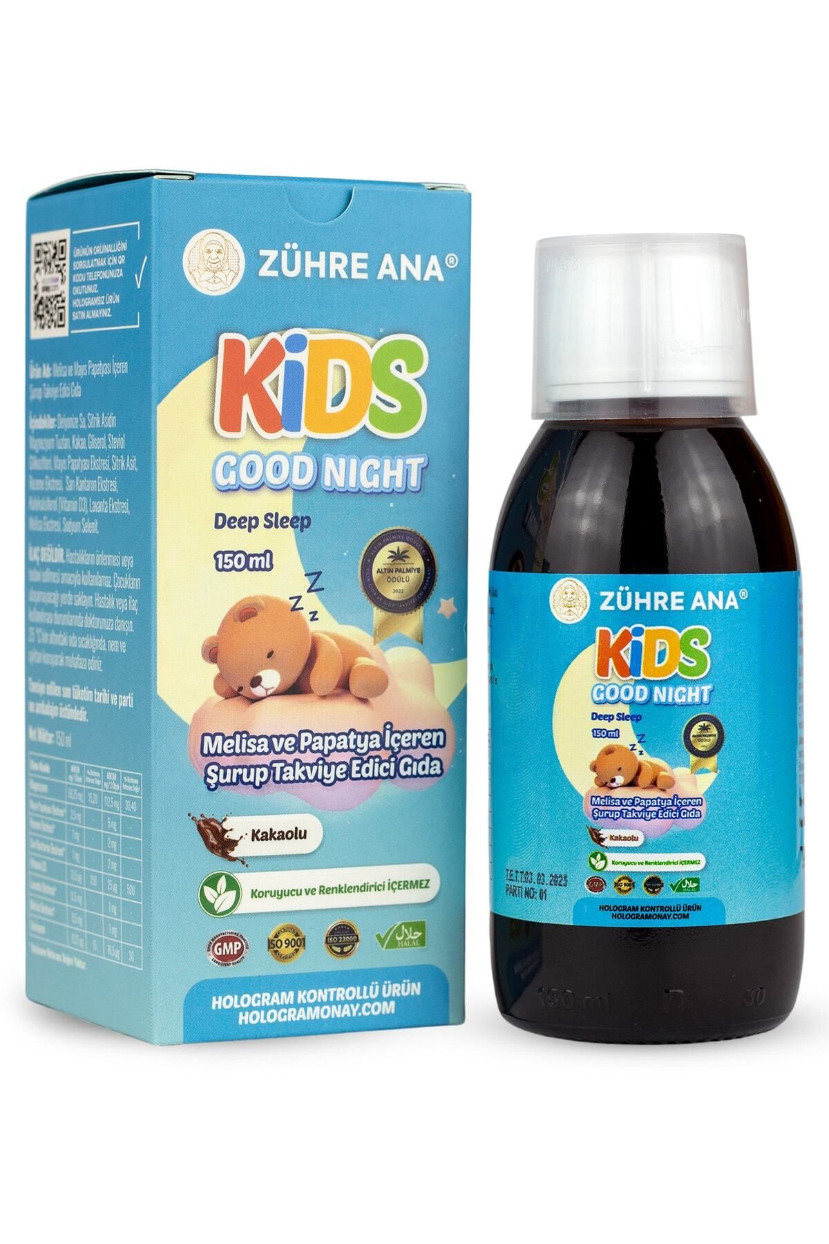 Zühre Ana Kids Uyku Şurubu Çocuklar Için - Melisa Ve Papatya Içeren Vitamin Katkılı Ve Kakaolu 150 Ml
