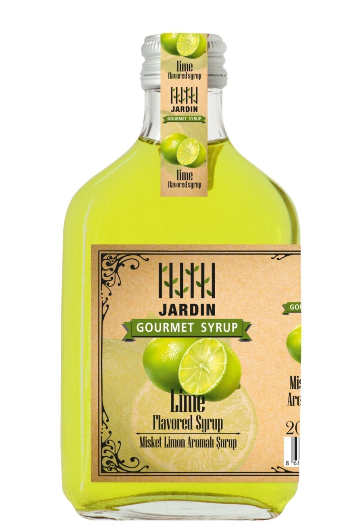 Jardin Misket Limonu Lime Lemon Aromalı Kokteyl Kahve Şurup 200 ml Cocktail Syrups