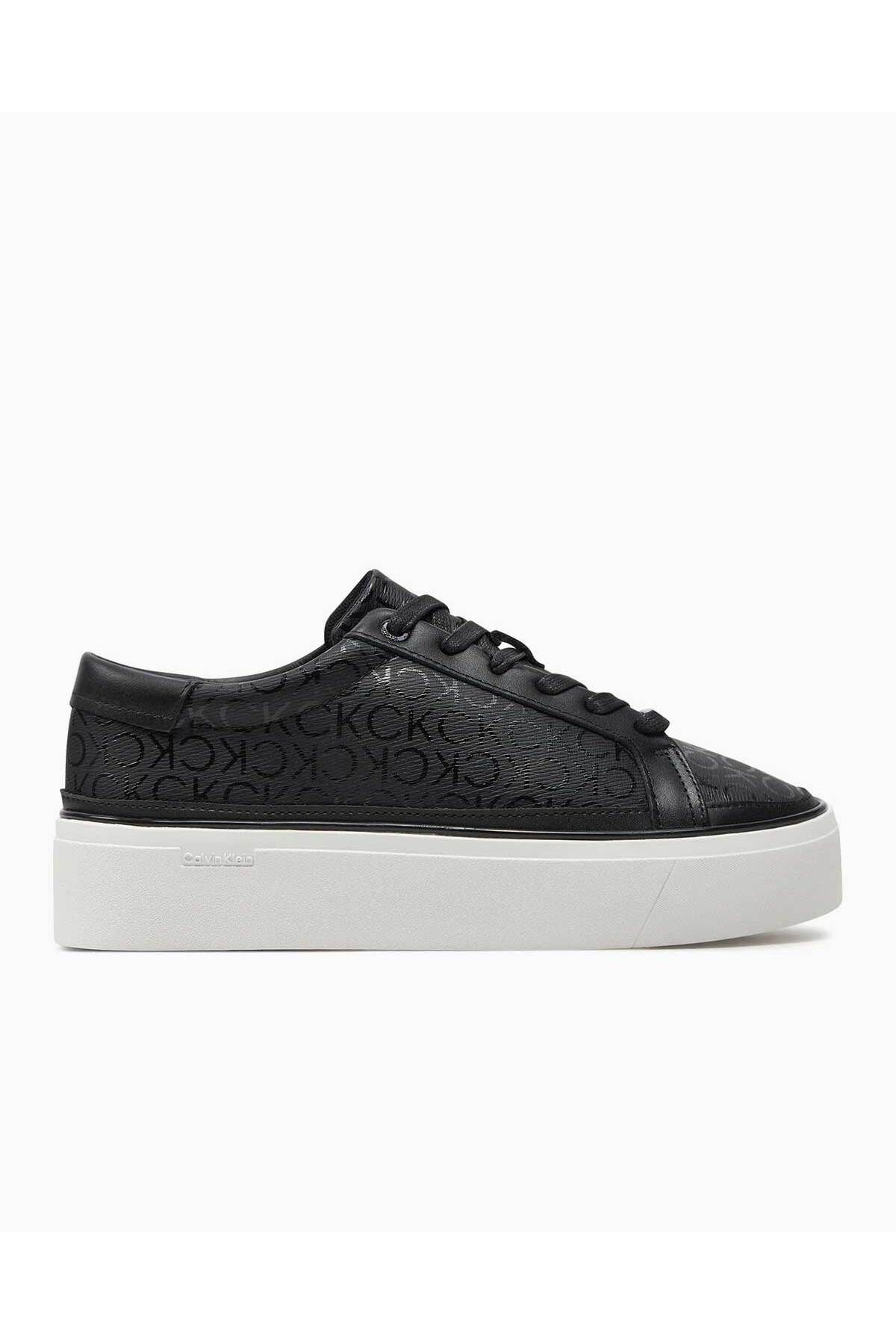 Calvin Klein Flatform Cup Lace Up Mono Sneakers