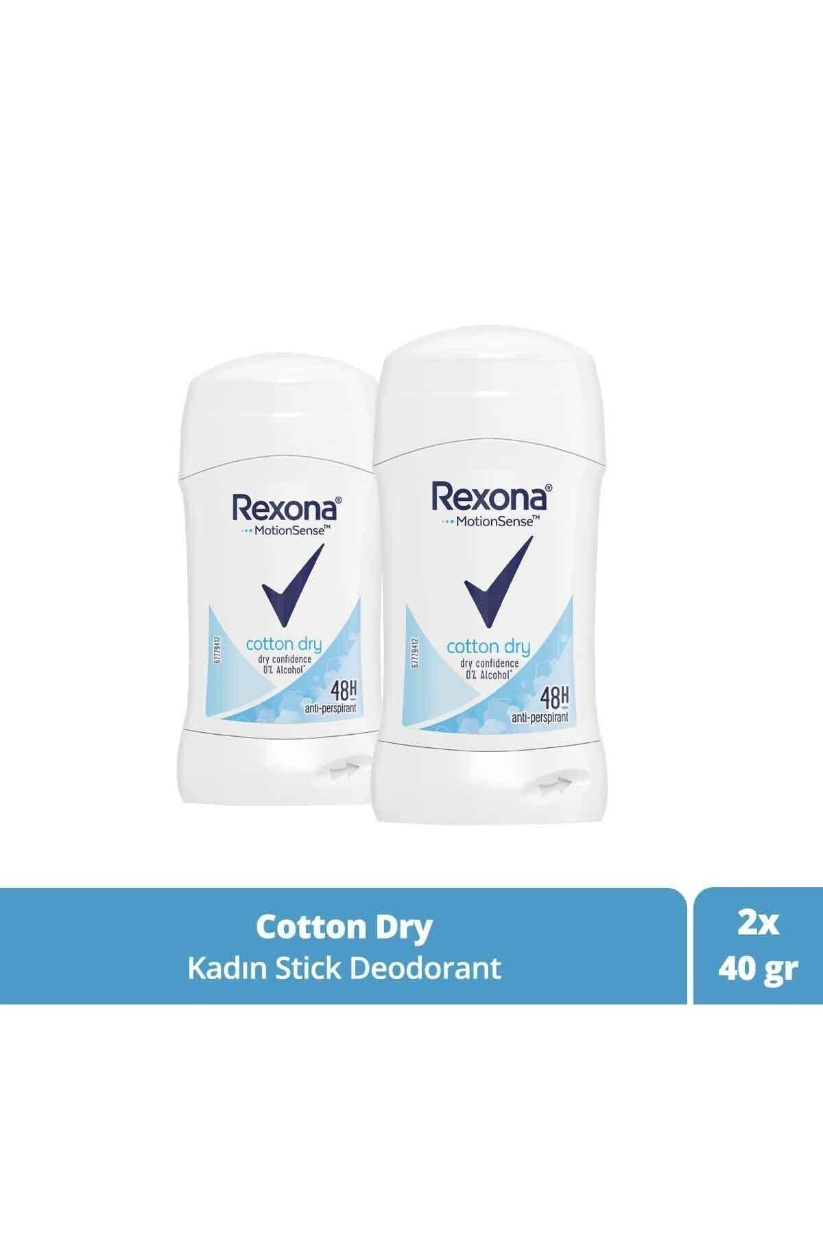 Rexona Motion Sense Kadın Stick Deodorant Cotton Dry 48 Saat Koruma 40 g X 2 Adet