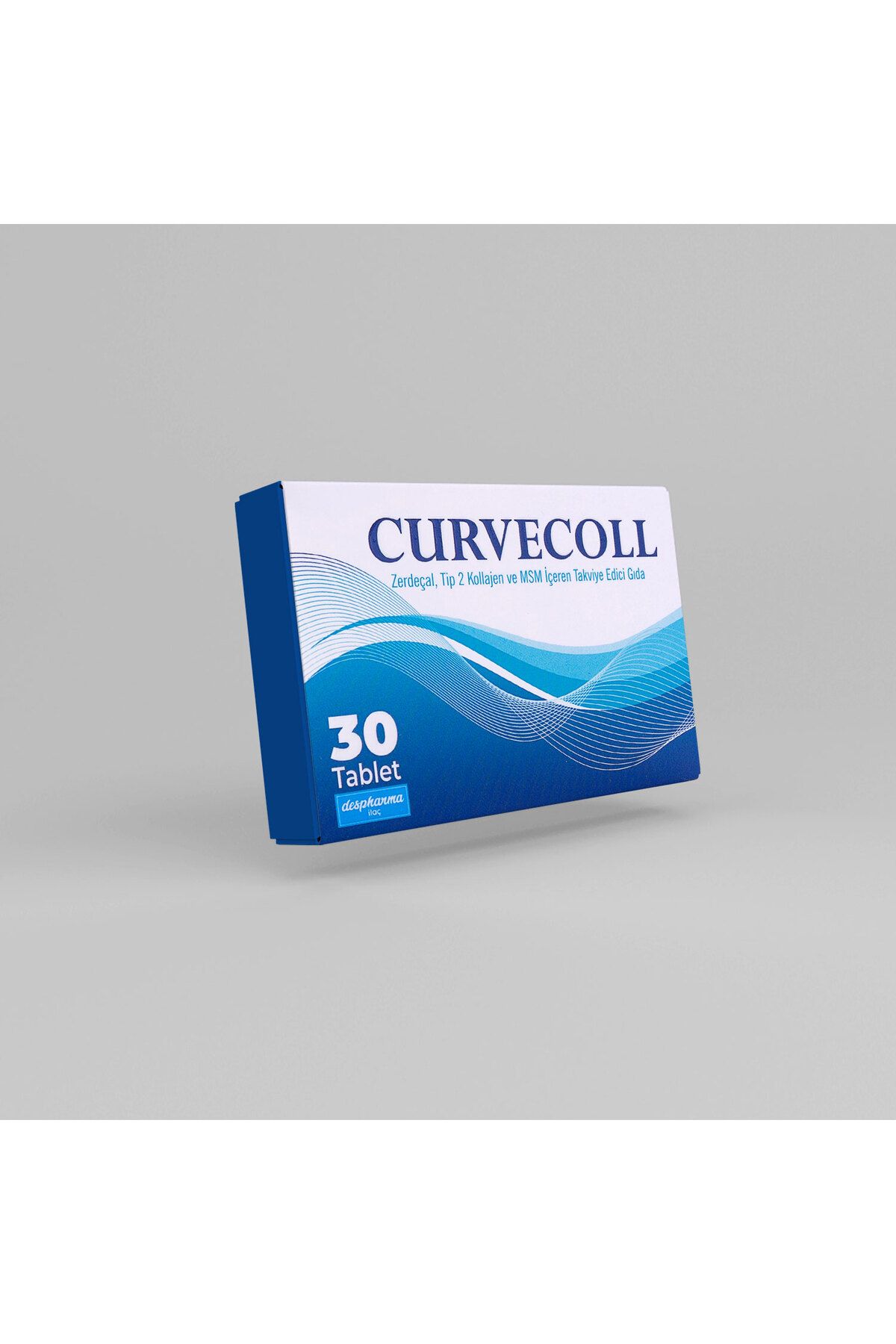 CURVECOLL TABLET 30 ADET ( ZERDAÇAL ,TİP 2 KOLLAJEN VE MSM İÇEREN TAKVİYE EDİCİ GIDA)