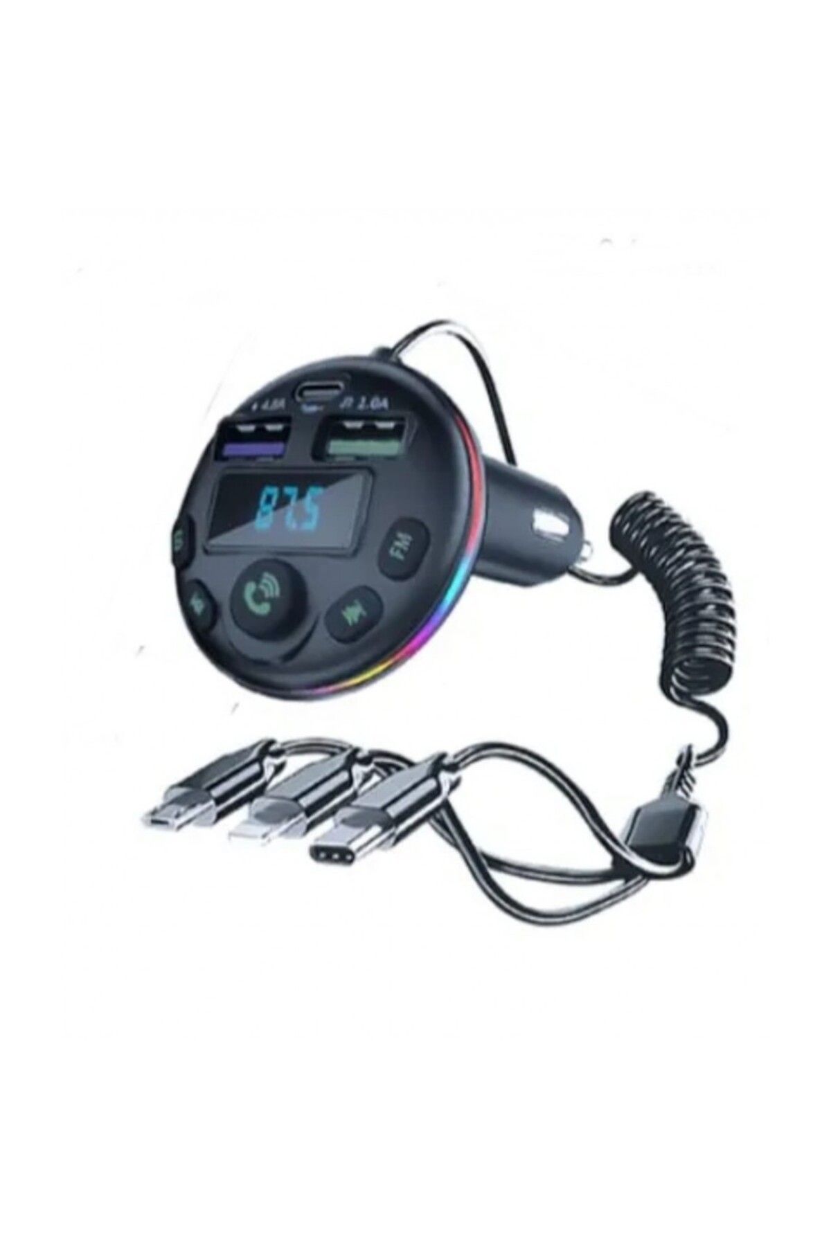 Torima G14 Bluetoot Fm Transmitter Fm Verici 36w Pd Giriş Type C- Microusb -lightning Şarj Girişi