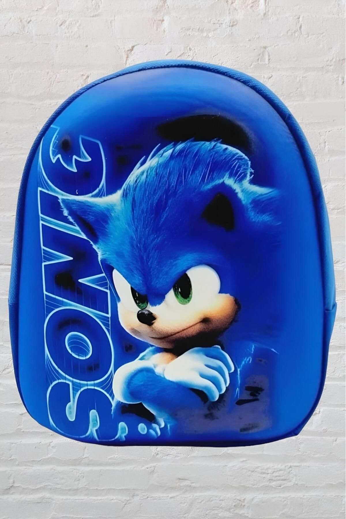 Tezzgelsin Anaokulu Kreş Mini Boy Kirpi Sonic Karakter 3d Baskılı 2-6 Yaş Okul Çantası Ve Sırt Çantası