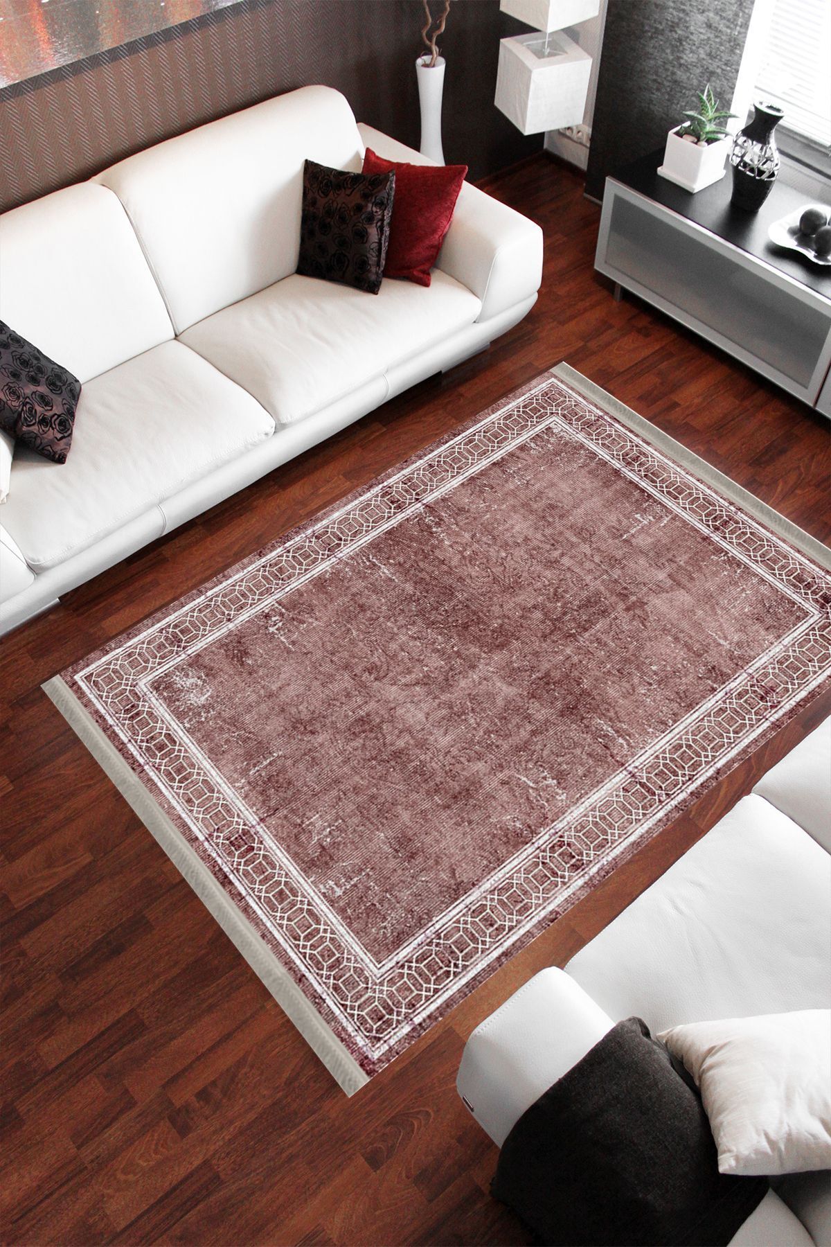 Homier Collection Homier Cotton Kalitesi Yıkanabilir Kaymaz Taban Antibakteriyel Kilim Ve Yolluk H-MD-0087A