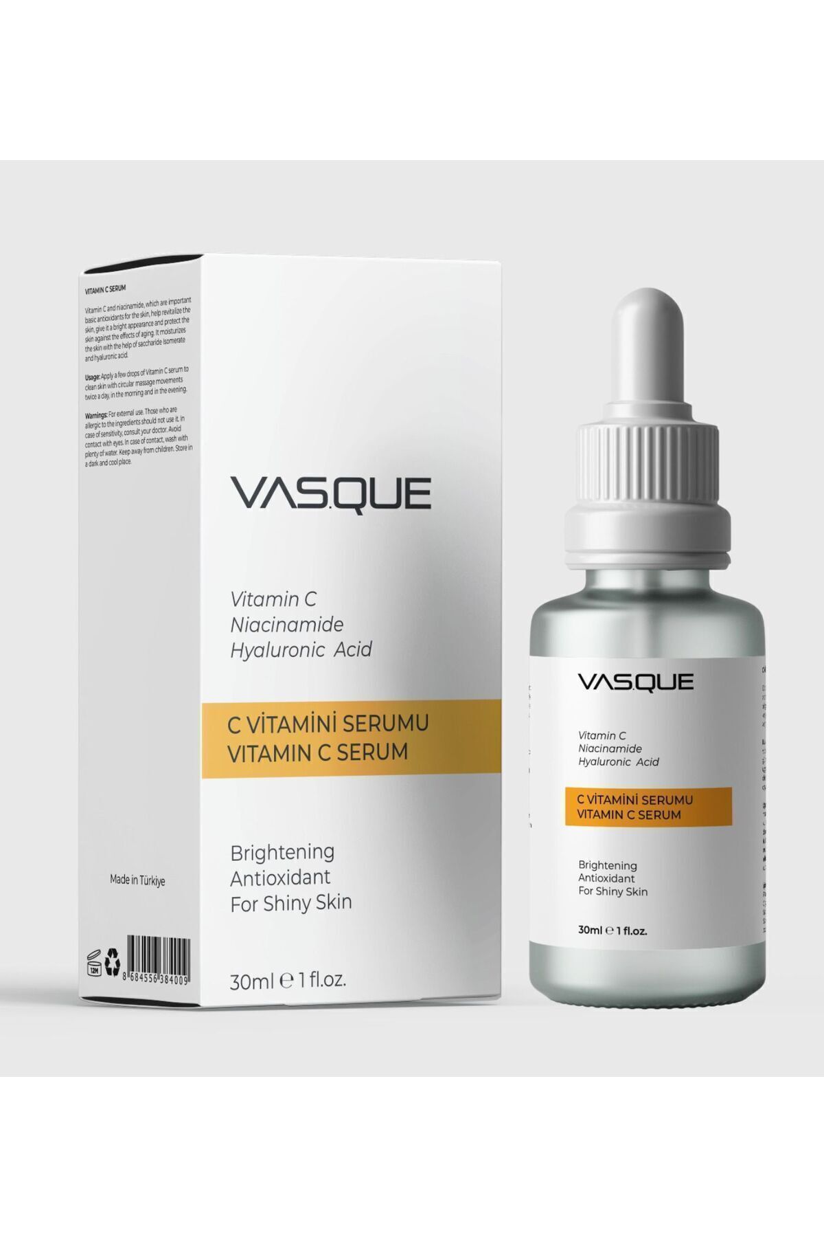 VAS.QUE Vasque Vitamin C Serum Süper Aydınlatıcı Cilt Tonu Eşitleyici Serum 30ml