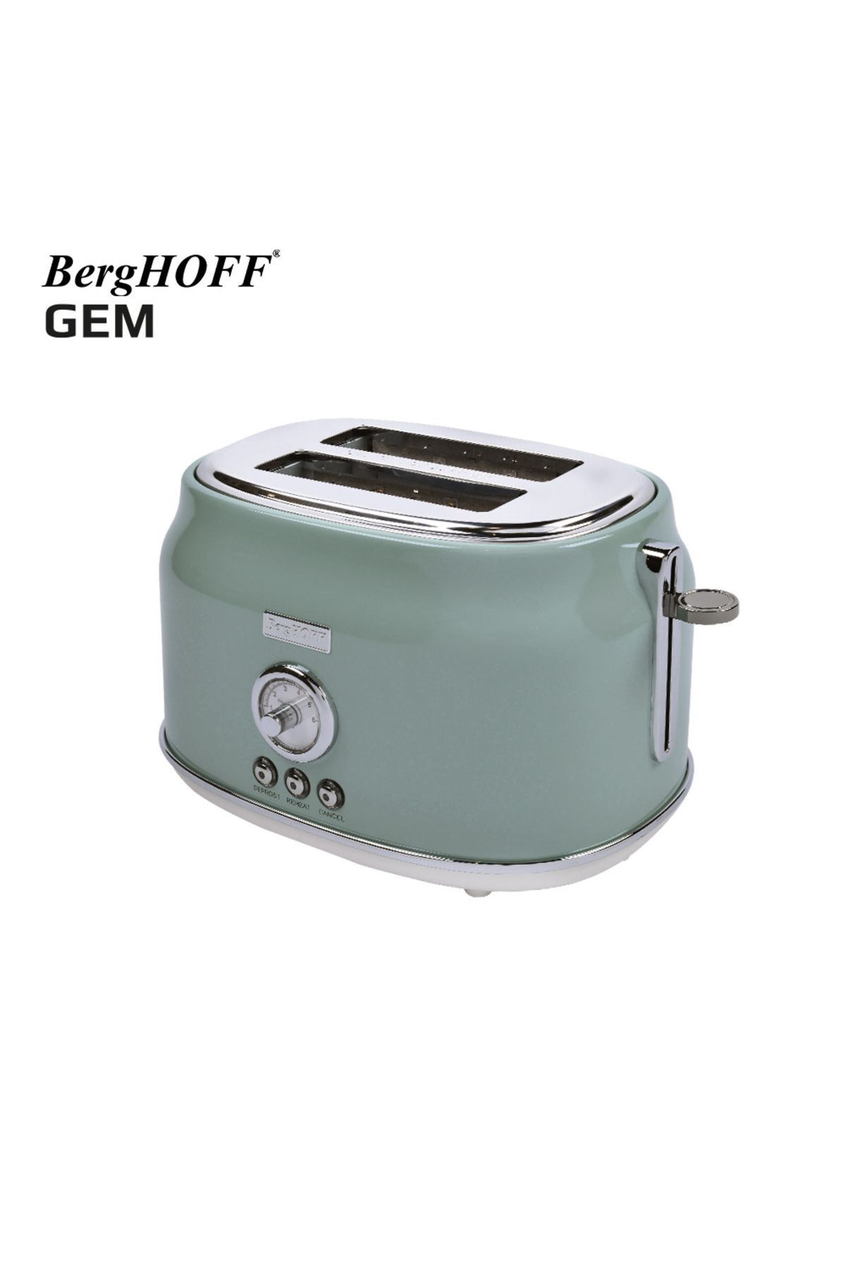 Berghoff GEM RETRO  Mint Yeşil İki Dilim Ekmek Kızartma Makinesi