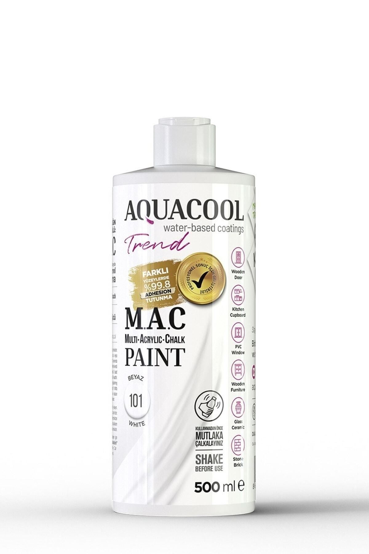 Aquacool Trend M.a.c Su Bazlı Akrilik Boya 101 Beyaz 500 ml