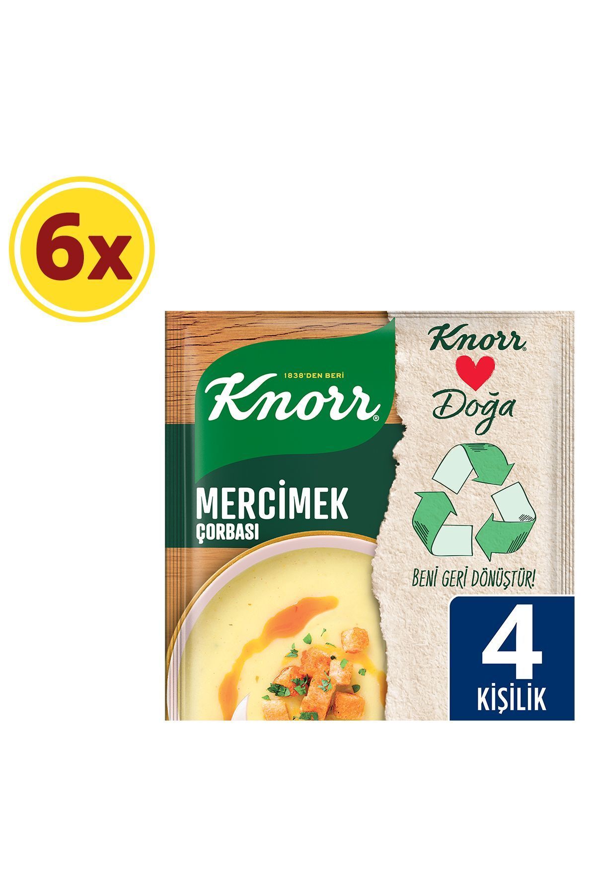 Knorr Mercimek Çorbası 76 gr X 6 Adet