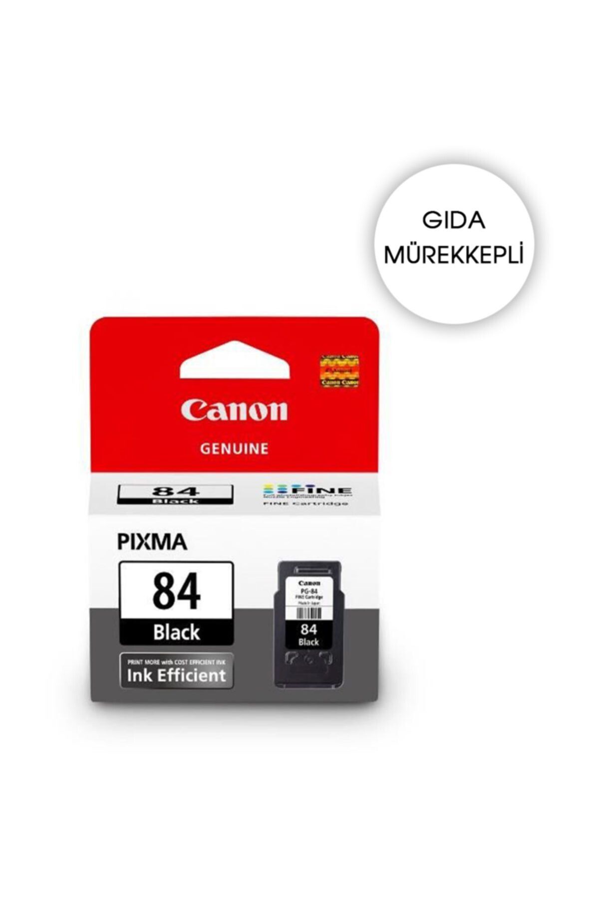 Canon GIDA KARTUŞU - PG-84 Siyah Mürekkep Kartuşu E514 Orjinal Kartuş (Bitmeyen kartuşa uyumlu delik