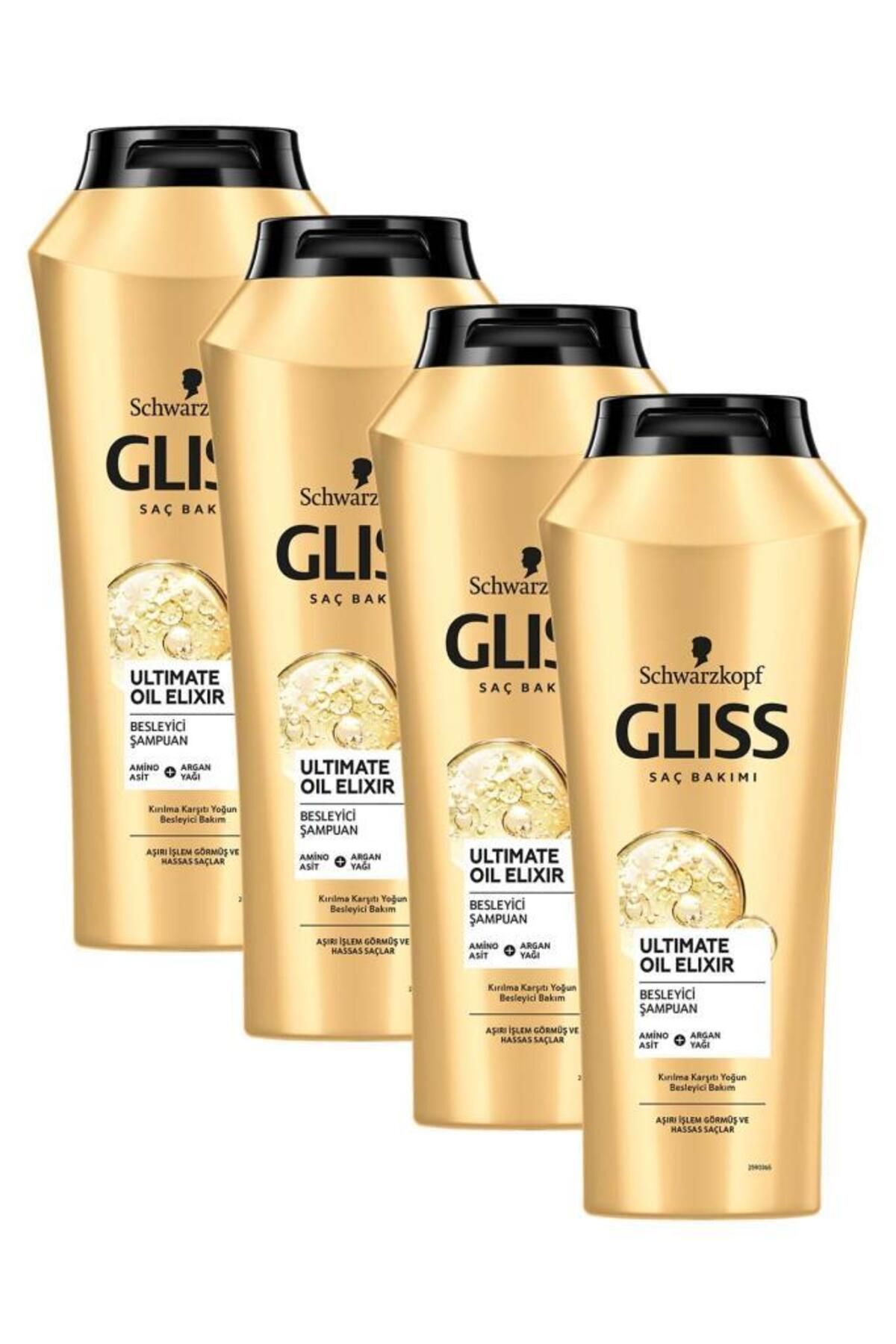 Gliss Ultimate Oil Elixir Besleyici Şampuan 500 ml X 4 Adet